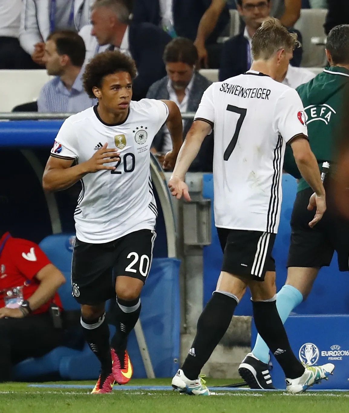 Adidas × Vintage GERMANY ADIDAS ADIZERO 2016 EURO SOCCER HOME JERSEY #20 SANE Size US L / EU 52-54 / 3 - 15 Thumbnail