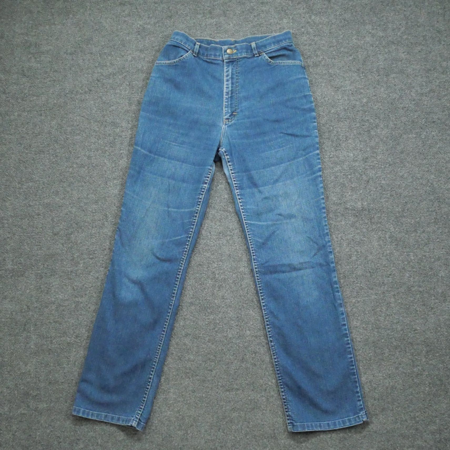 Lee VINTAGE Lee Jeans Womens 14 Blue Denim Mom High Rise 29x31 70s Size 29" - 2 Thumbnail
