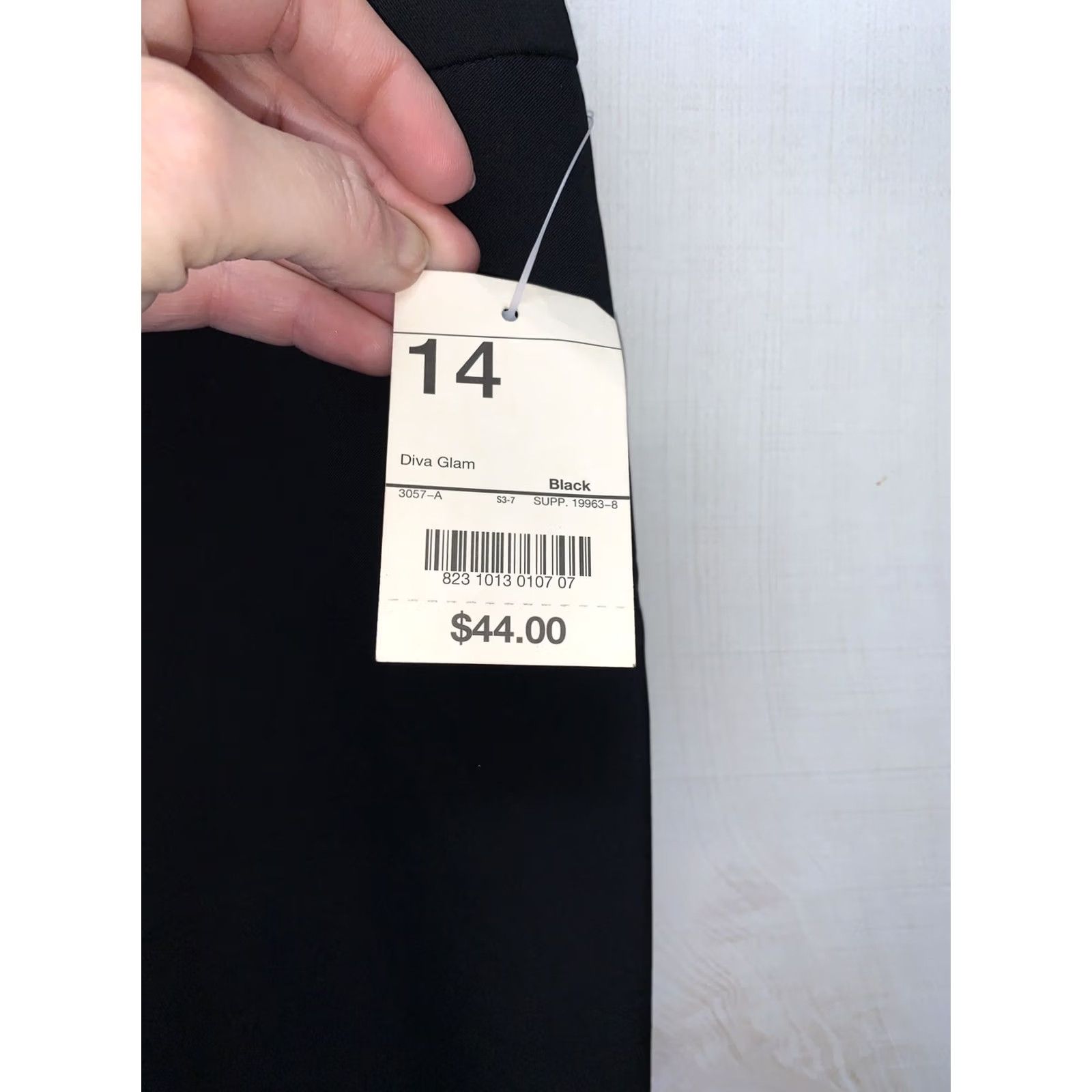 Vintage BISOU BISOU Women’s SZ 14 Crease Front Wode Leg Black Pants NWT-4122 Size 36" / US 14 / IT 50 - 6 Thumbnail