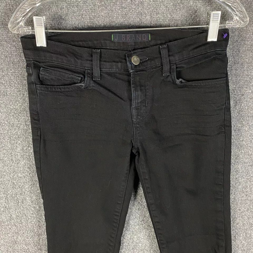 J Brand J Brand Jeans Women's Size 26 Denim Black Skinny Leg Cotton Size 26" / US 2 / IT 38 - 2 Thumbnail