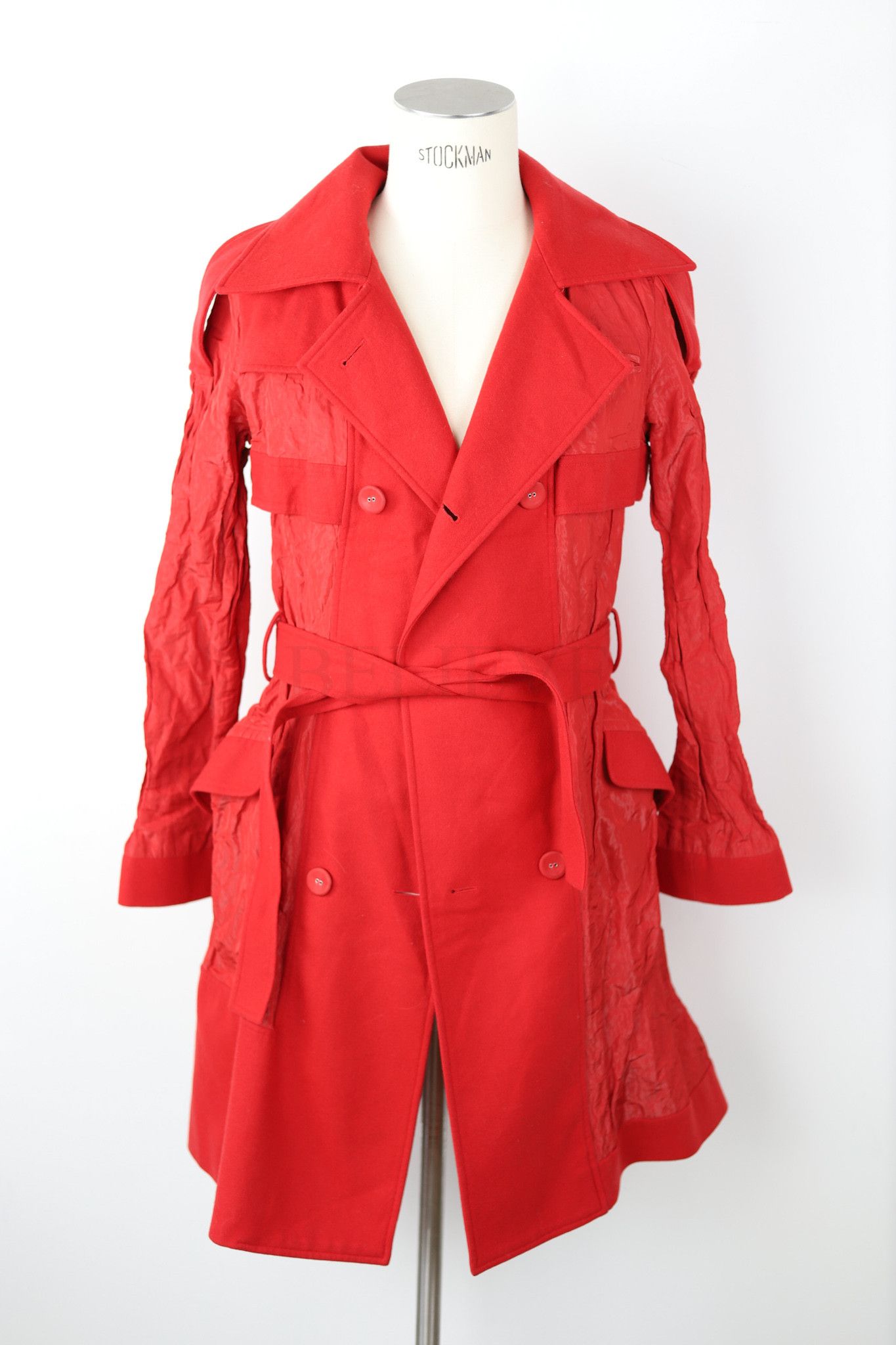 DIOR JACKET TRENCHCOAT JOHN GALLIANO RED LOGO 341