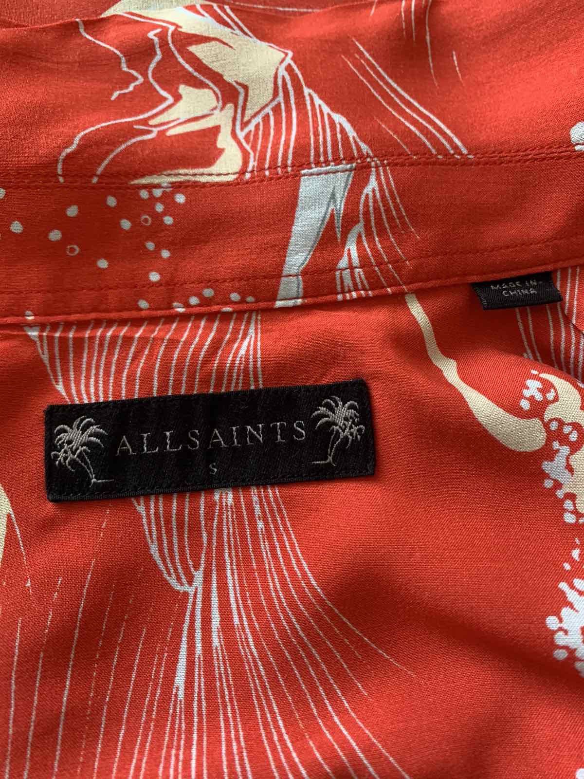 Allsaints 🔥 AllSaints Red Hawaiian Shirt Size US S / EU 44-46 / 1 - 3 Thumbnail