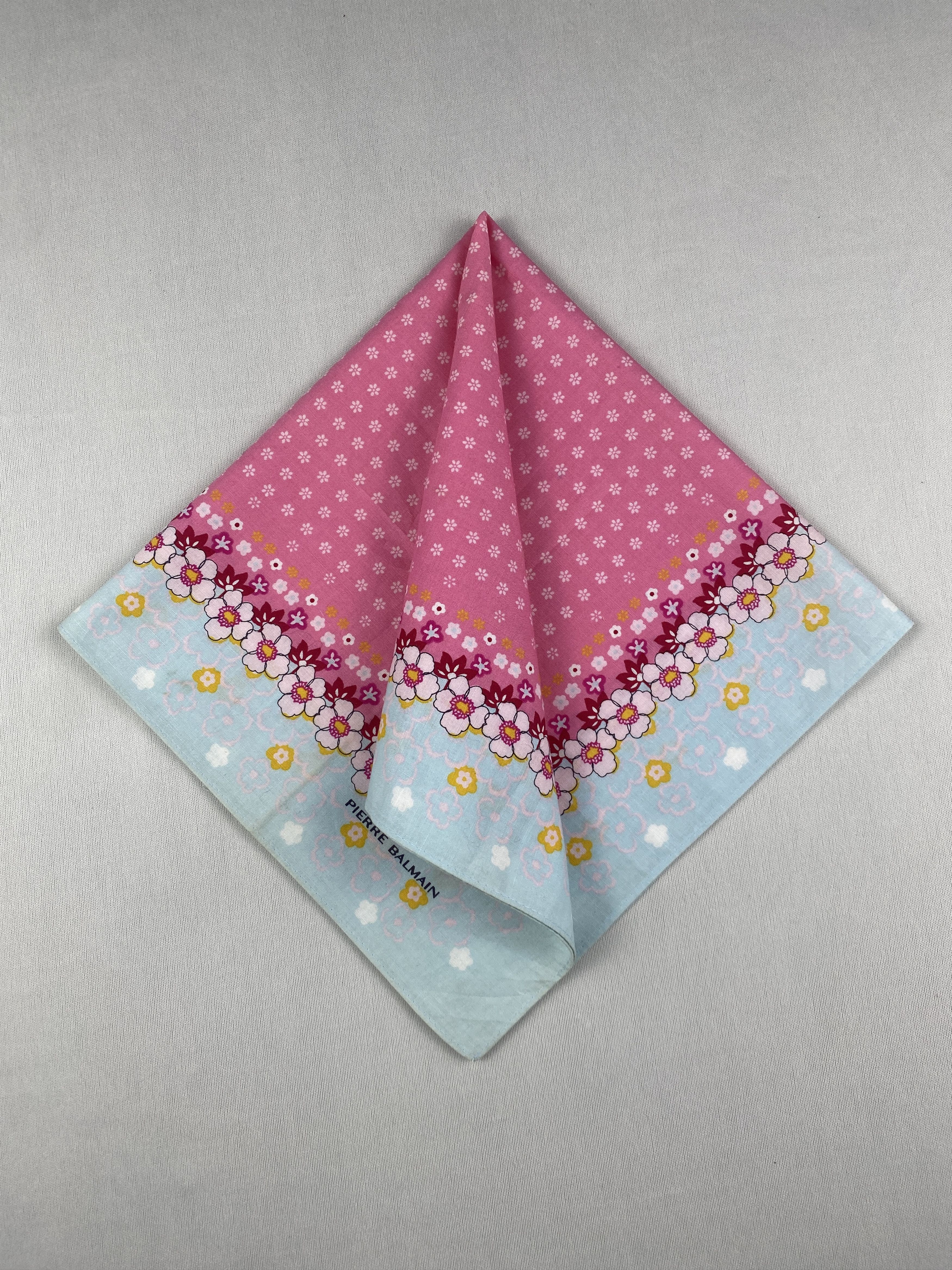 Pierre Balmain Vtg Pierre Balmain Handkerchief Pocket Square Bandana HM0013 Size ONE SIZE - 2 Thumbnail