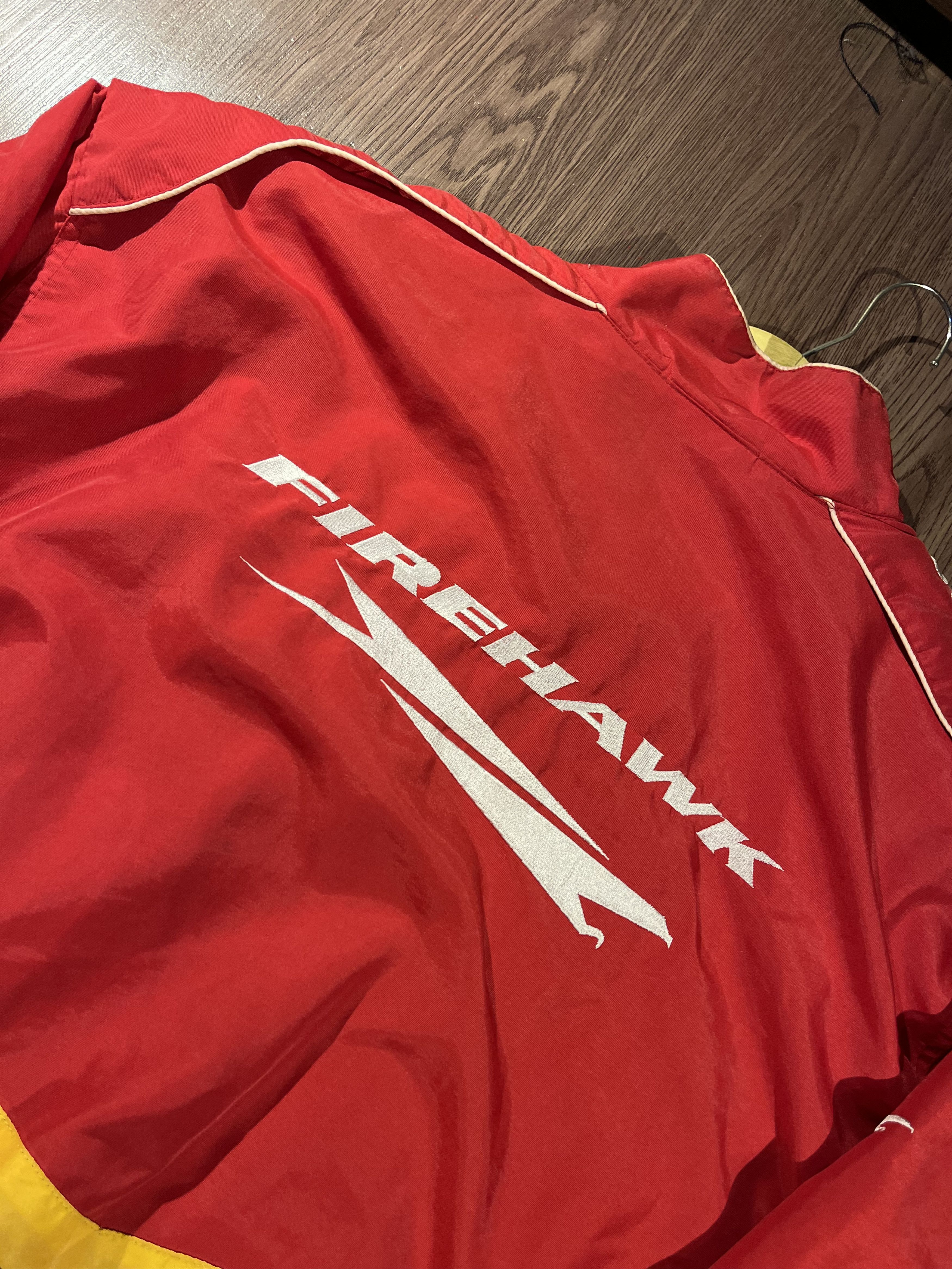 Vintage Nascar Firehawk 4 Times Champion Windbracker Jacket Size US XL / EU 56 / 4 - 6 Thumbnail