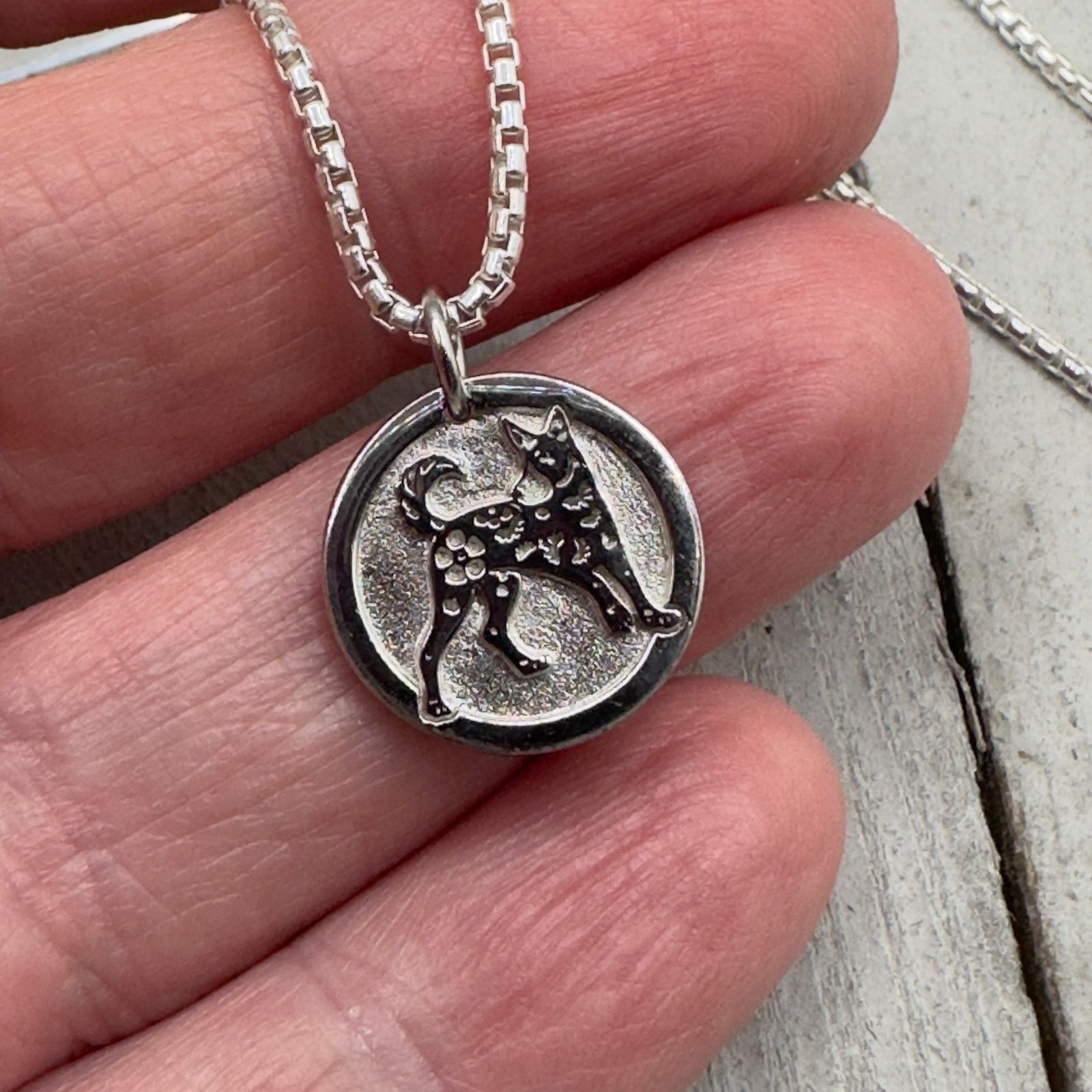 The Unbranded Brand Sterling Silver Chinese Zodiac Dog Necklace Size ONE SIZE - 5 Thumbnail