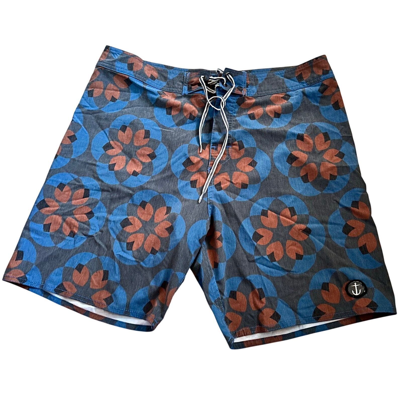 Other Captain Fin M Board Shorts Mens Blue Abstract Swim Trunks Size US 32 / EU 48 - 1 Thumbnail