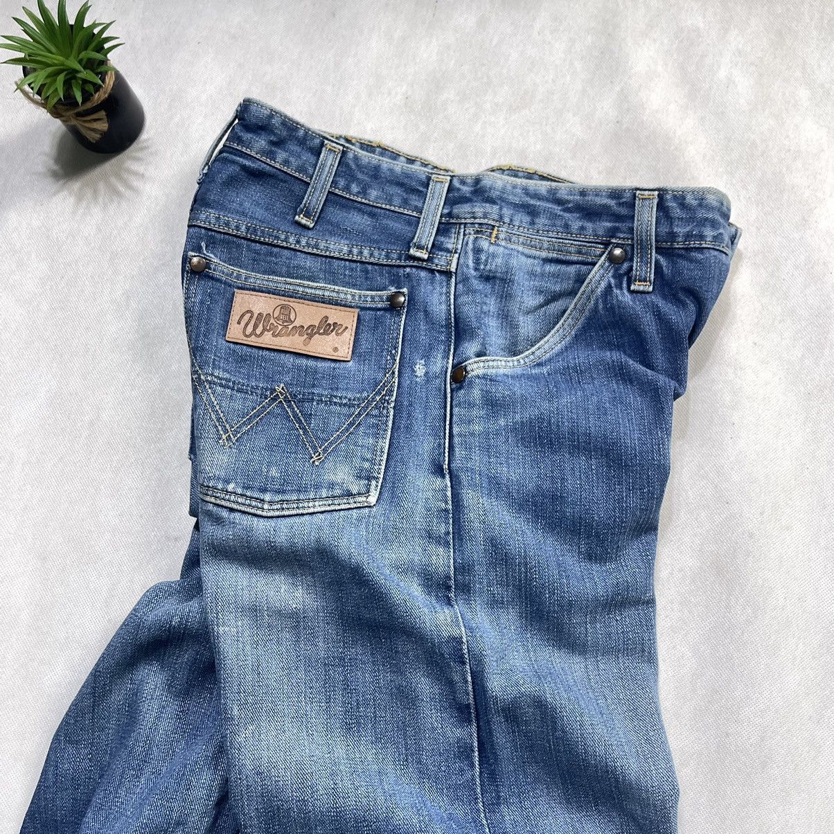 Vintage × Wrangler Vintage Wrangler Blue Bell Patina Fades Selvedge Jeans Size US 29 - 13 Thumbnail
