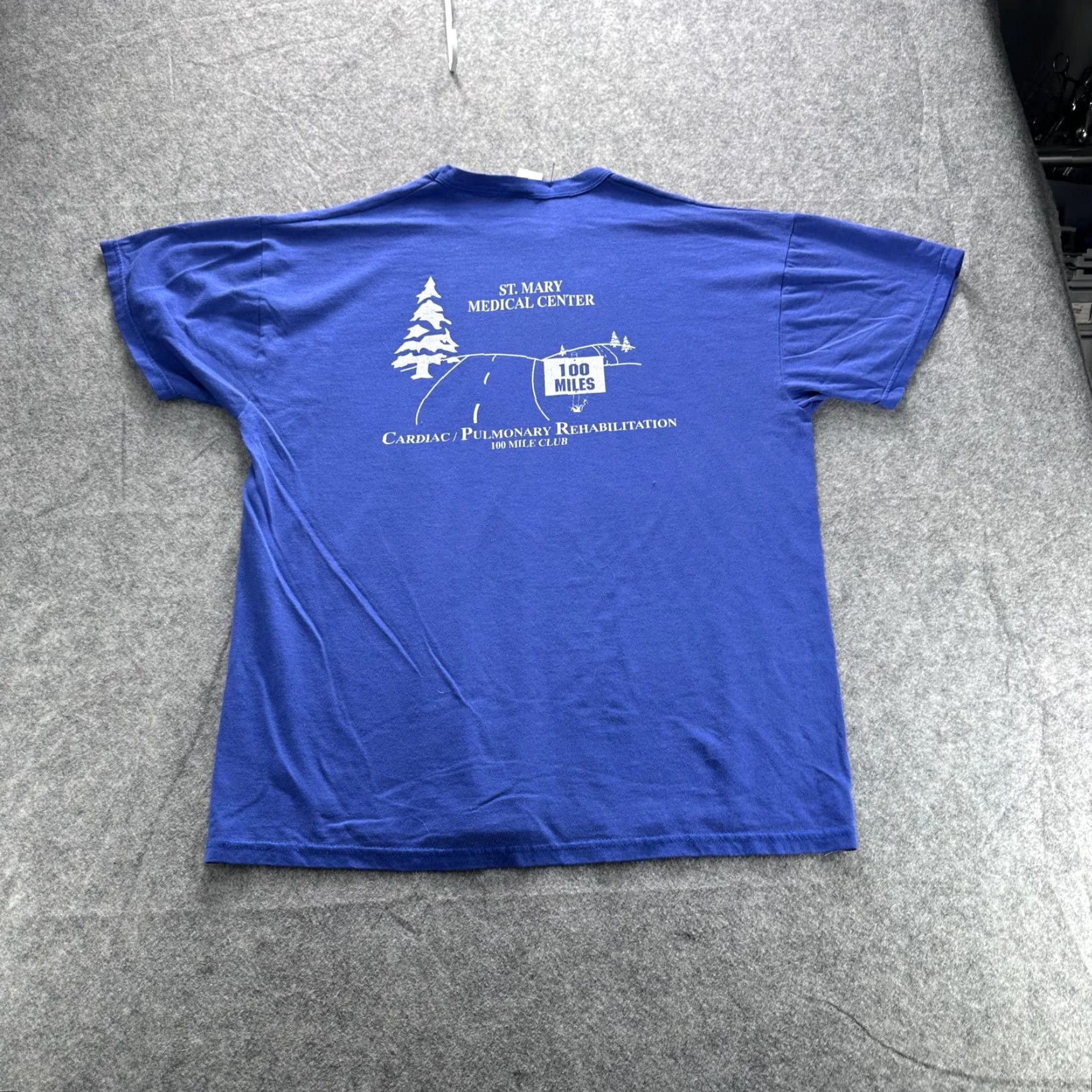 Pro Player Pro Player Shirt Mens XL Blue Graphic Tee St Mary Medical Center 100 Mile Club Size US XL / EU 56 / 4 - 2 Thumbnail