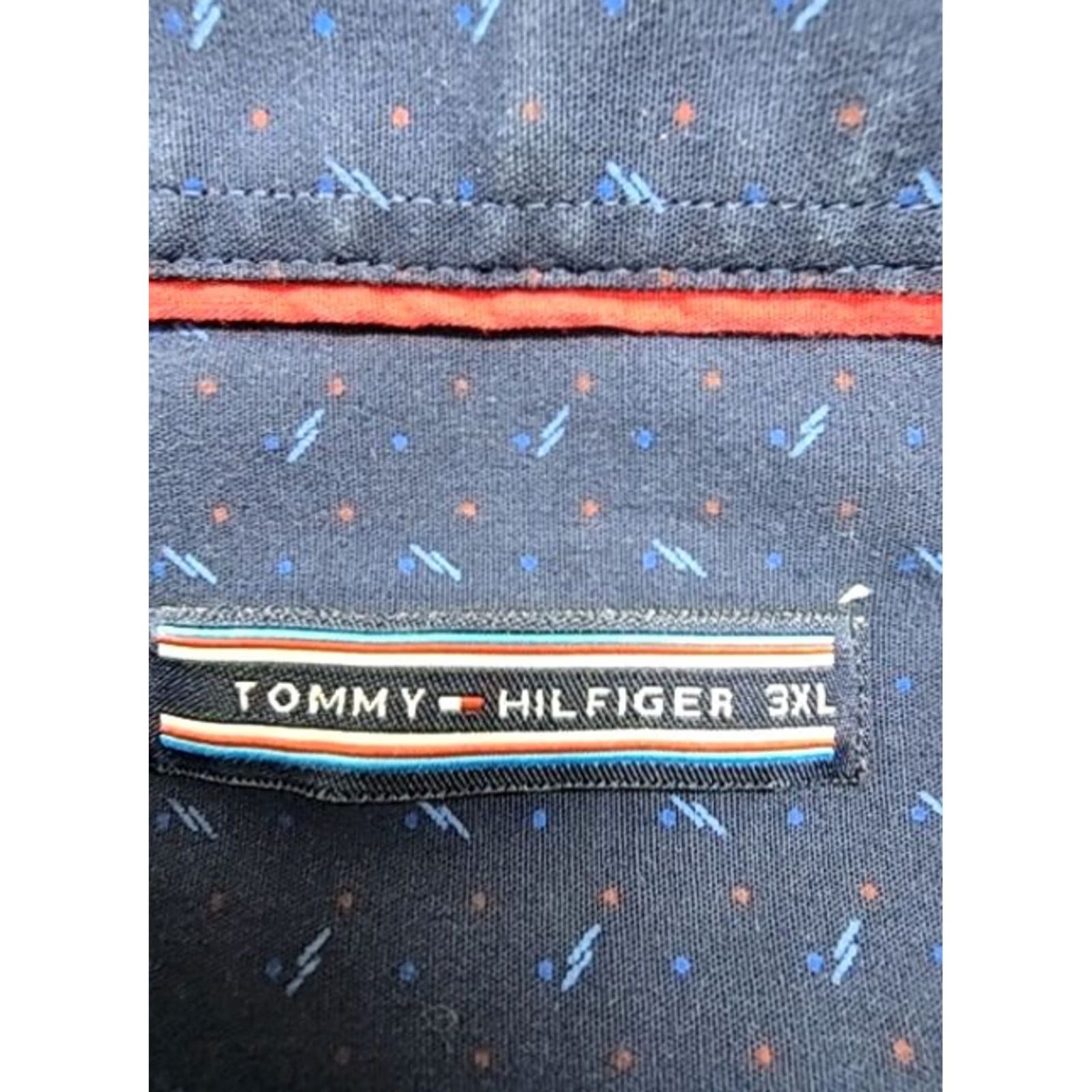 Tommy Hilfiger Tommy Hilfiger Men Navy Button-Down Shirt 3XL Regular Cotton Logo Shirt Mens 3XL Navy Logo Button-Up Size US XXL / EU 58 / 5 - 3 Thumbnail