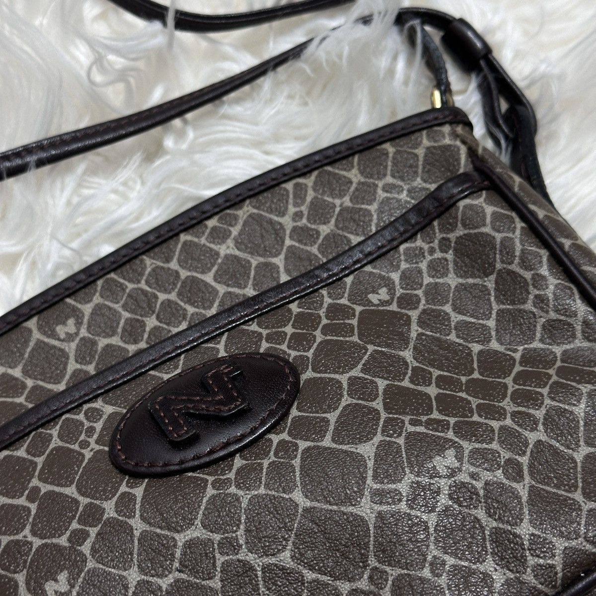 Nina Ricci Vintage Nina Ricci Brown Leather Crossbody Sling Bag Size ONE SIZE - 3 Thumbnail