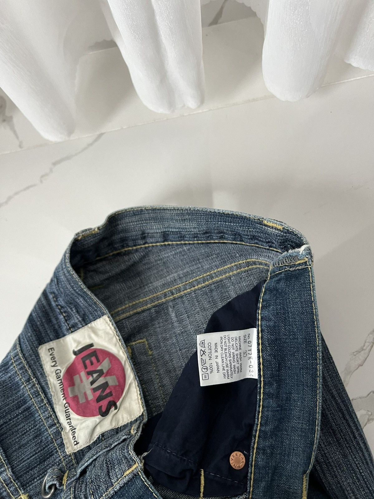 Michiko Koshino 00's YEN BY MICHIKO KOSHINO RARE RETRO JEANS ZIPPER ARCHIVE Size US 30 / EU 46 - 8 Thumbnail