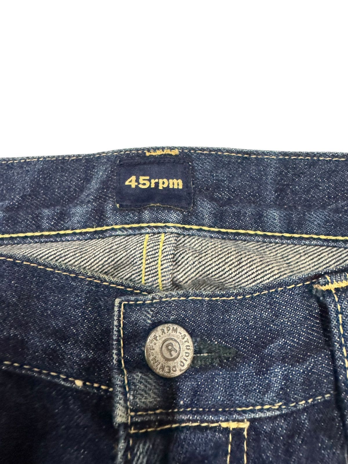 45rpm Vtg🔥90’s 45rpm Studio Straight Cut Indigo Jeans Size US 32 / EU 48 - 12 Thumbnail