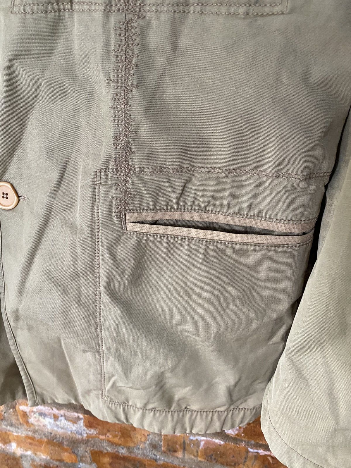 Marithe + Francois Girbaud 2000s Marithe Francois Girbaud Repair tribal Distress Jacket Size US L / EU 52-54 / 3 - 16 Thumbnail