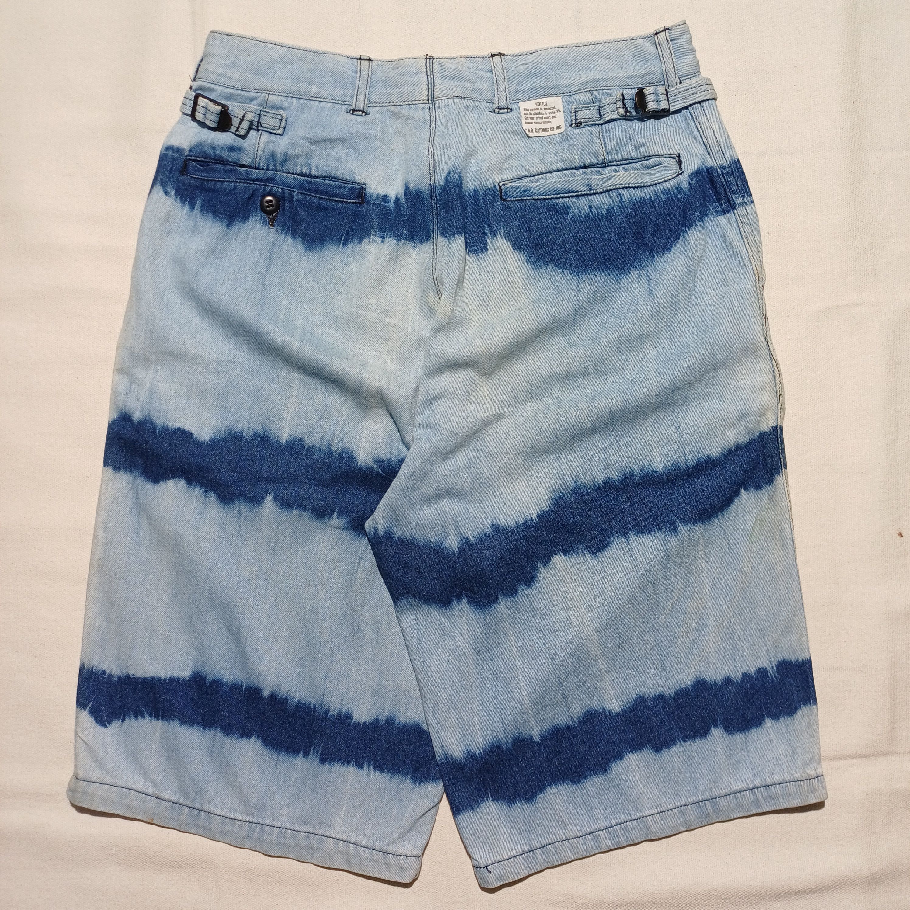 Japanese Brand Tie Dye Denim Short Pants C.A.B Clothing Japan Size US 32 / EU 48 - 5 Thumbnail
