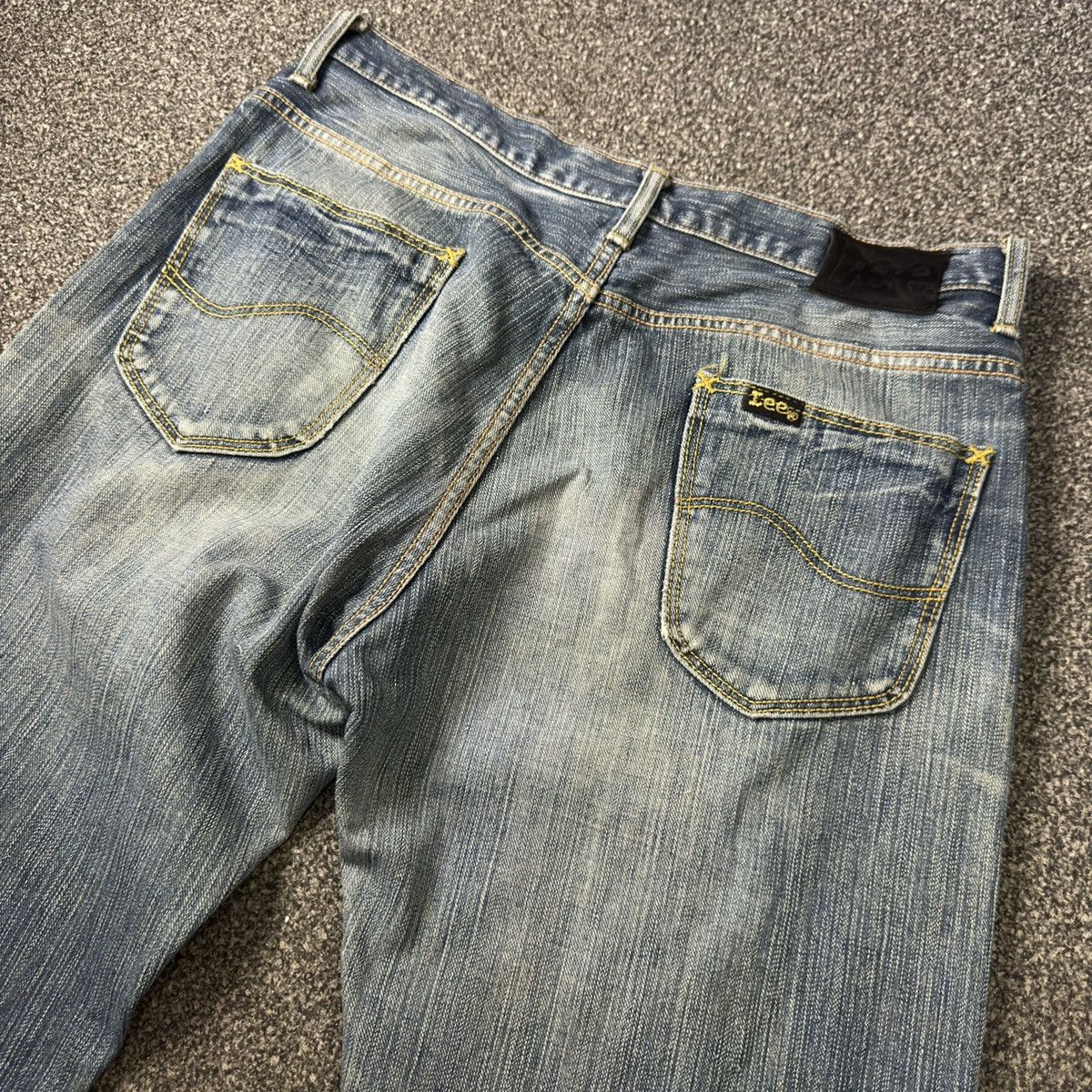 Denim & Co. 🔥🇯🇵 Vintage 90s Japanese Lee Distressed Light Wash Denim Size US 34 / EU 50 - 8 Thumbnail