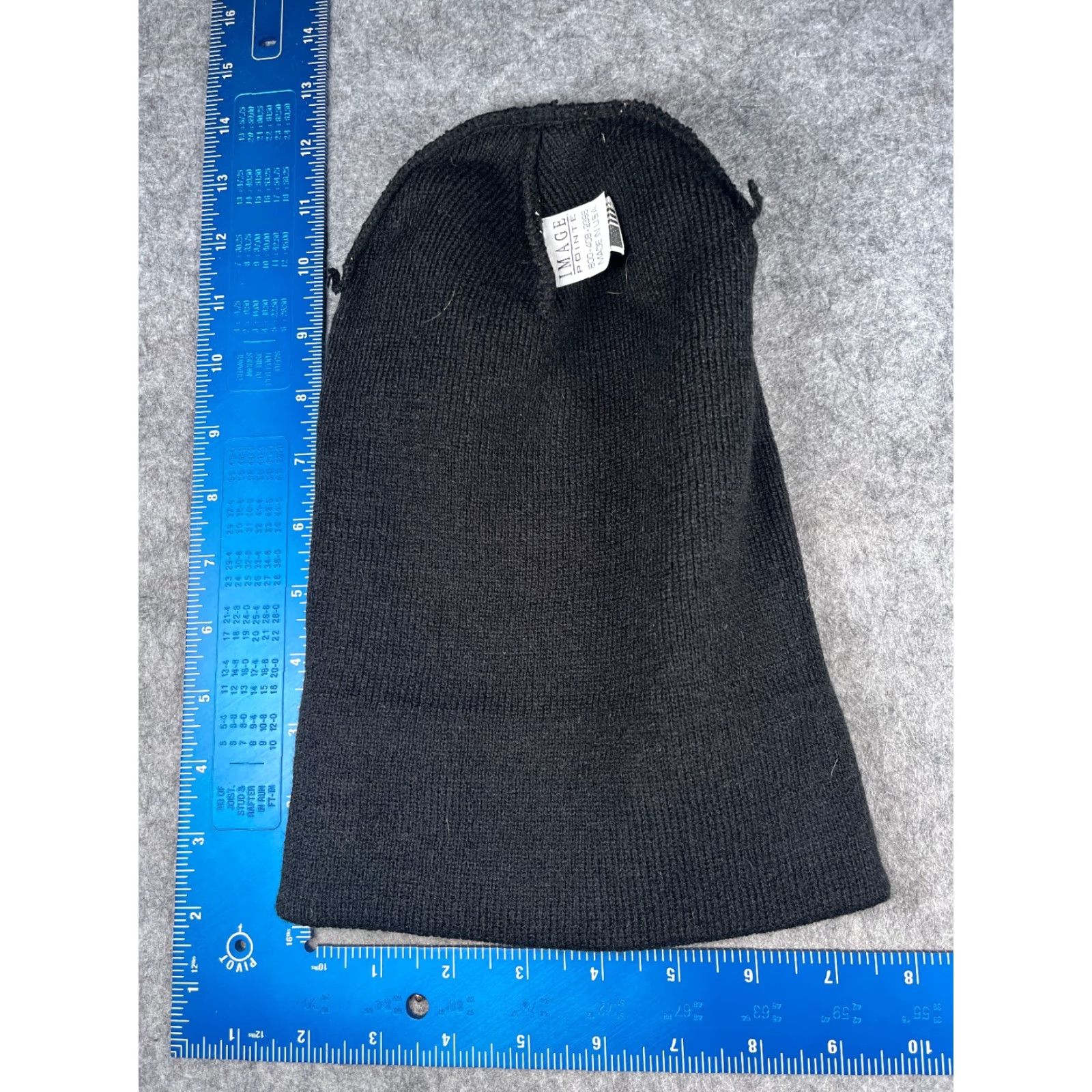 Vintage VINTAGE? No, Actually: Union Made Beanie Toque Adult One Size Black Knit 100% Acrylic Made USA Size ONE SIZE - 6 Thumbnail