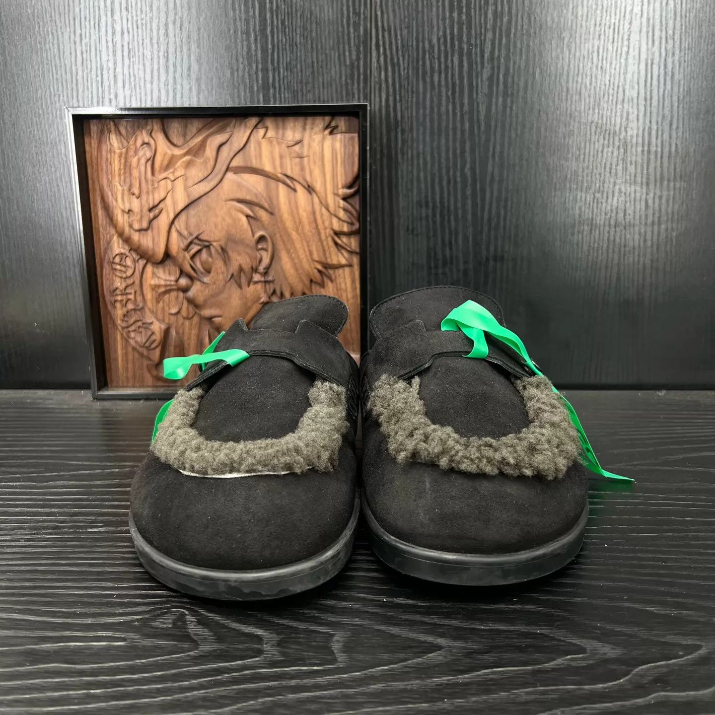 Hermes Hermès Black Suede Toe-Cap Slipper Size 37 (New) Size US 6.5 / IT 36.5 - 2 Thumbnail