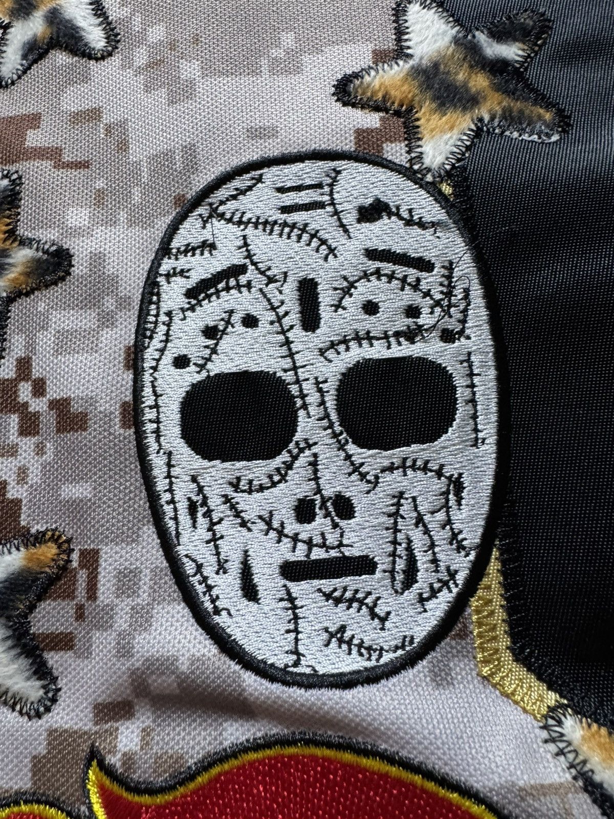 Supreme Supreme Fire & Ice Patches Hockey Jersey Camo Yellow Size US L / EU 52-54 / 3 - 6 Thumbnail