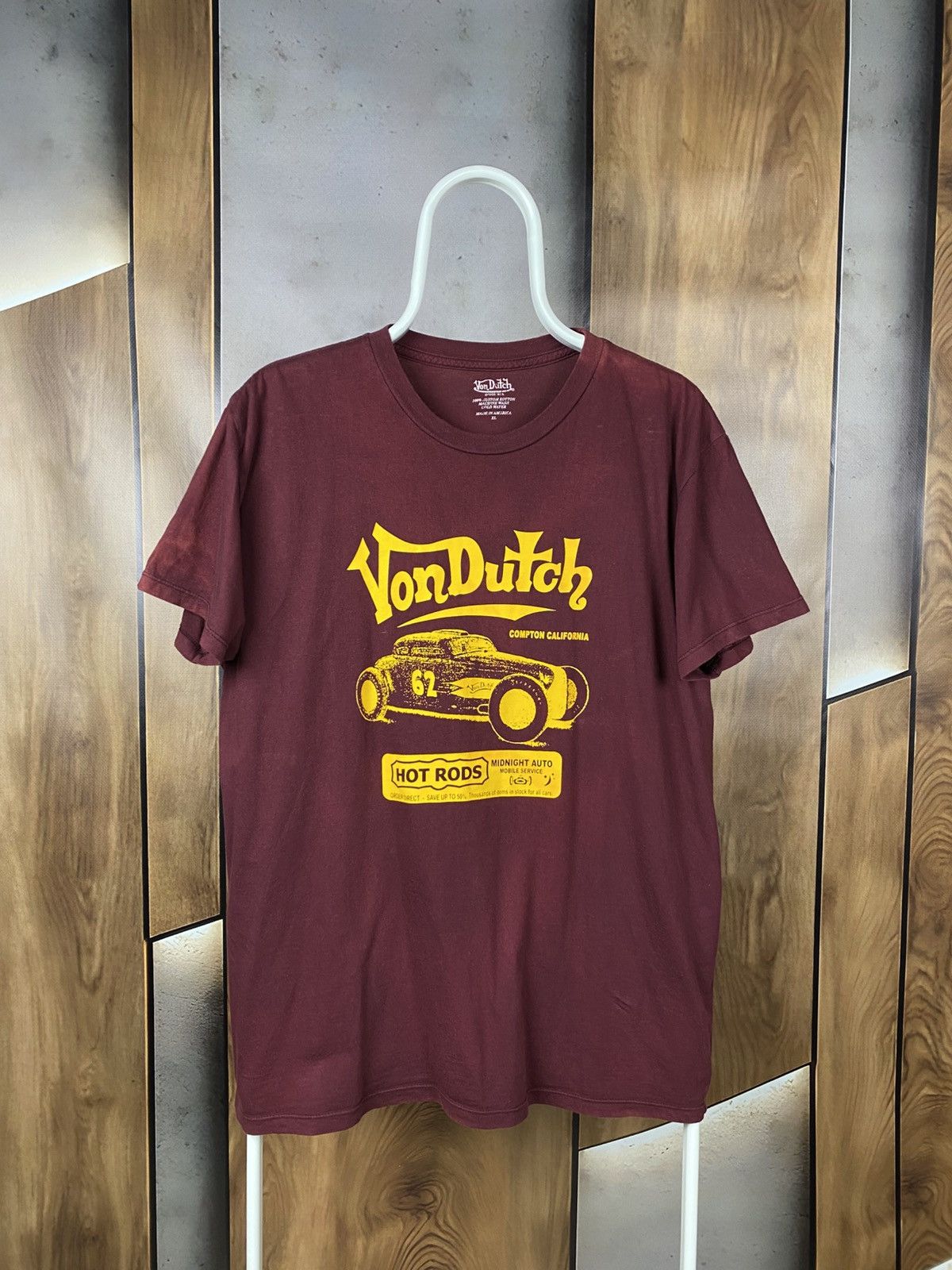 Von Dutch 🚘T-Shirt Von Dutch Hot Rods Car Compton California Tee🚘 Size US XL / EU 56 / 4 - 1 Thumbnail