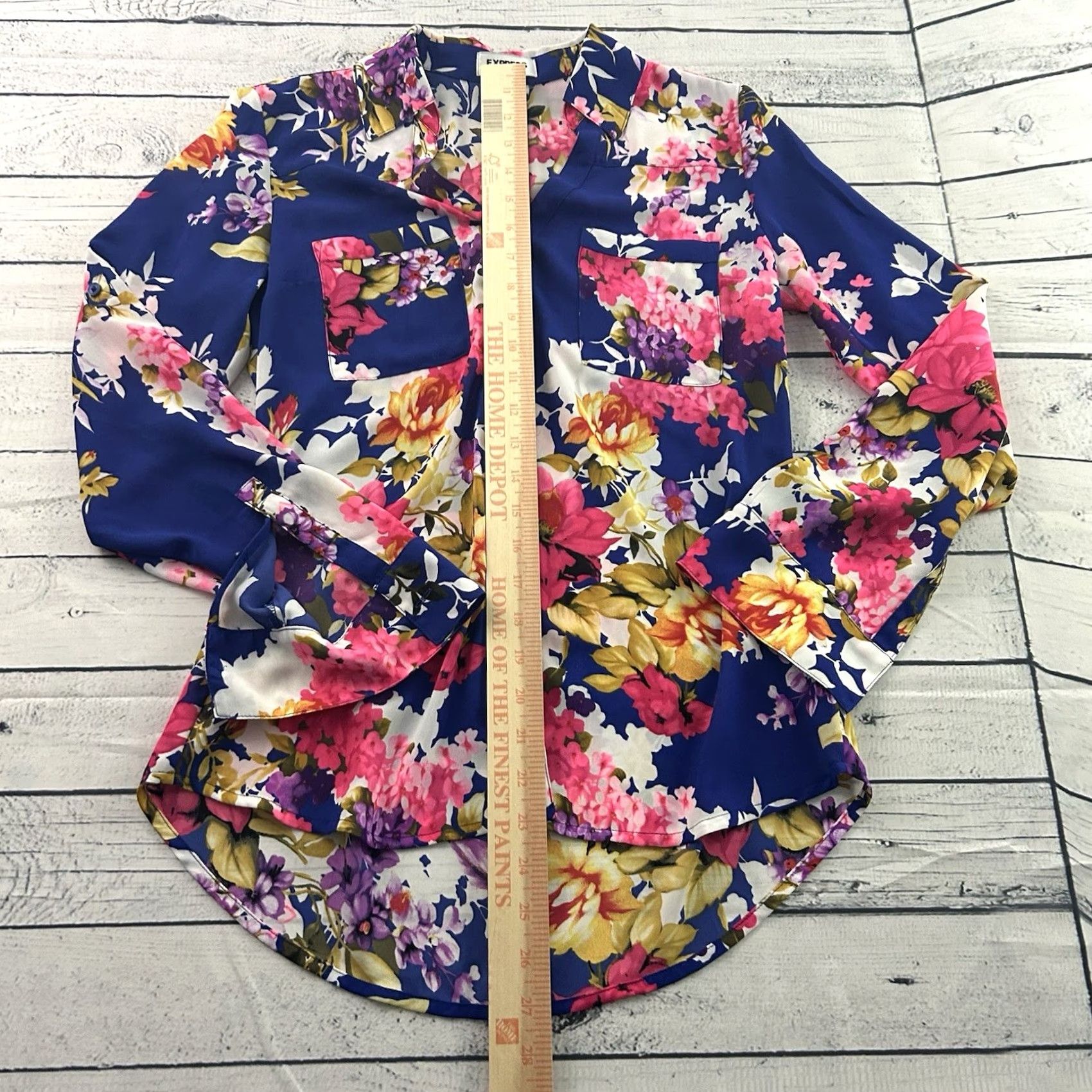 Express Express Portofino Slim Floral Button-Up Shirt Women's Small XS? Size S / US 4 / IT 40 - 3 Thumbnail