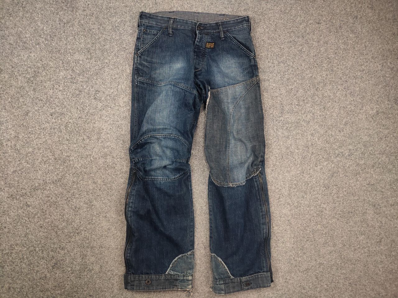 G-Star Rare Vintage G Star Raw Concept elwood Y2K Baggy Zip Jeans Size US 32 / EU 48 - 4 Thumbnail