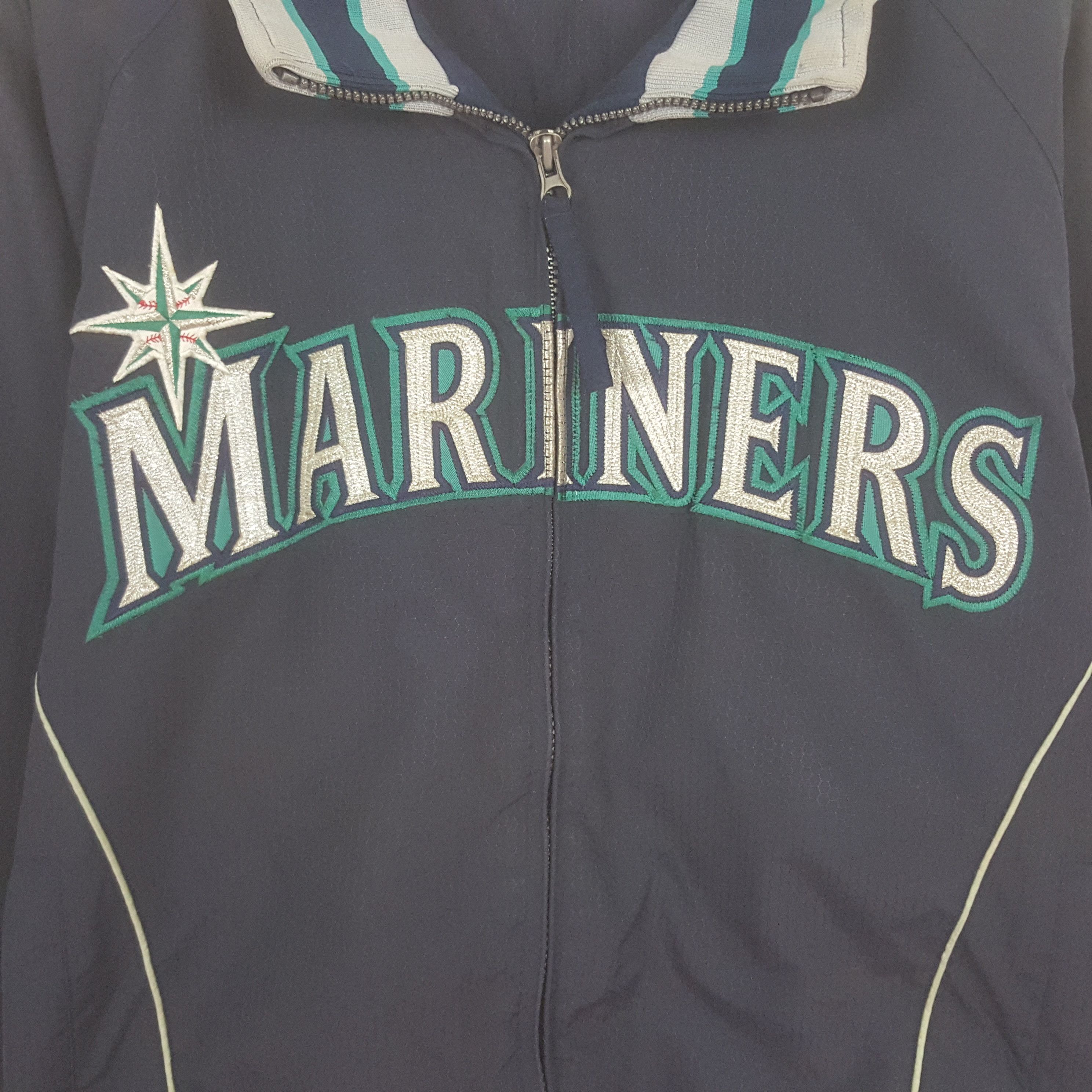 Majestic Vintage Mariners MLB Bomber Jacket Size US L / EU 52-54 / 3 - 2 Thumbnail