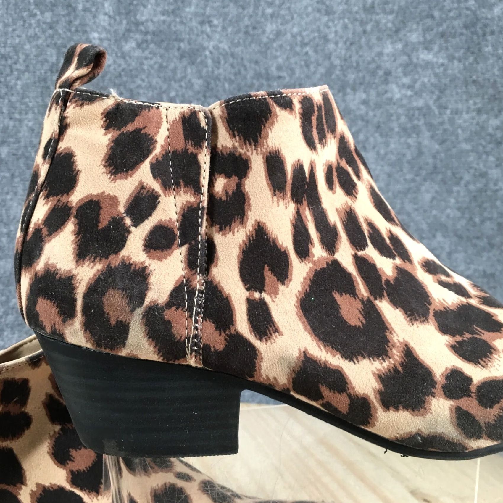 Old Navy Old Navy Boots Womens 7 Casual Ankle Booties Brown Animal Print Zipper Size US 7 / IT 37 - 5 Thumbnail