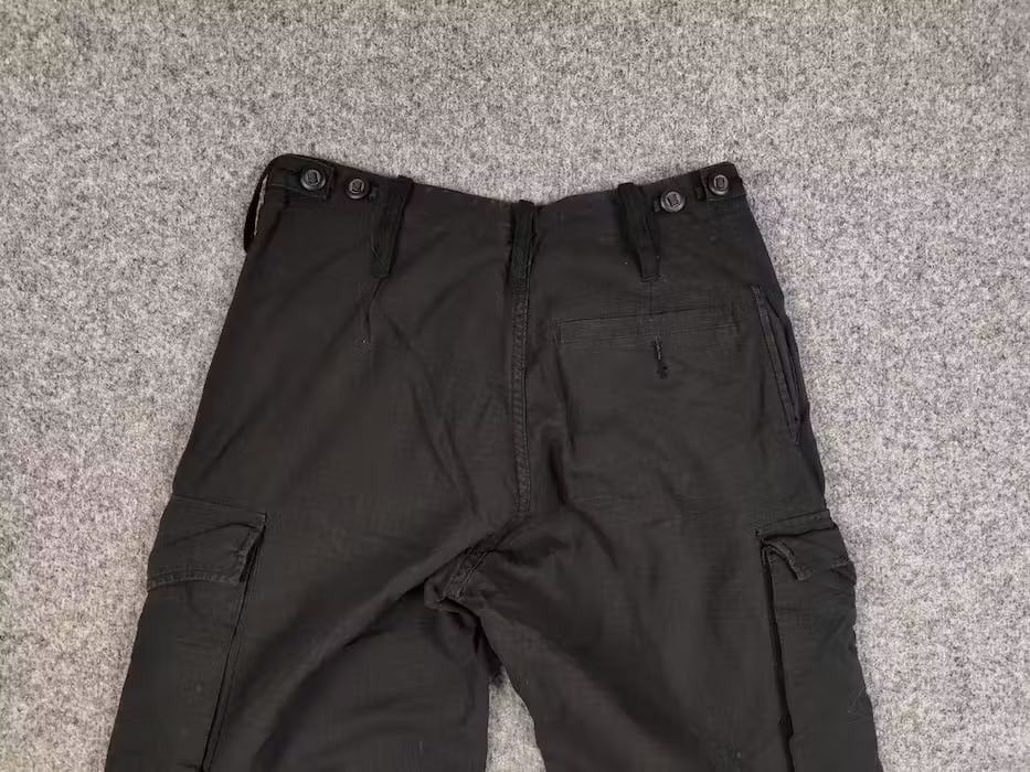 Japanese Brand Vintage Combat Clothing Black Ripstop Military Cargo Pants Size US 30 / EU 46 - 15 Thumbnail