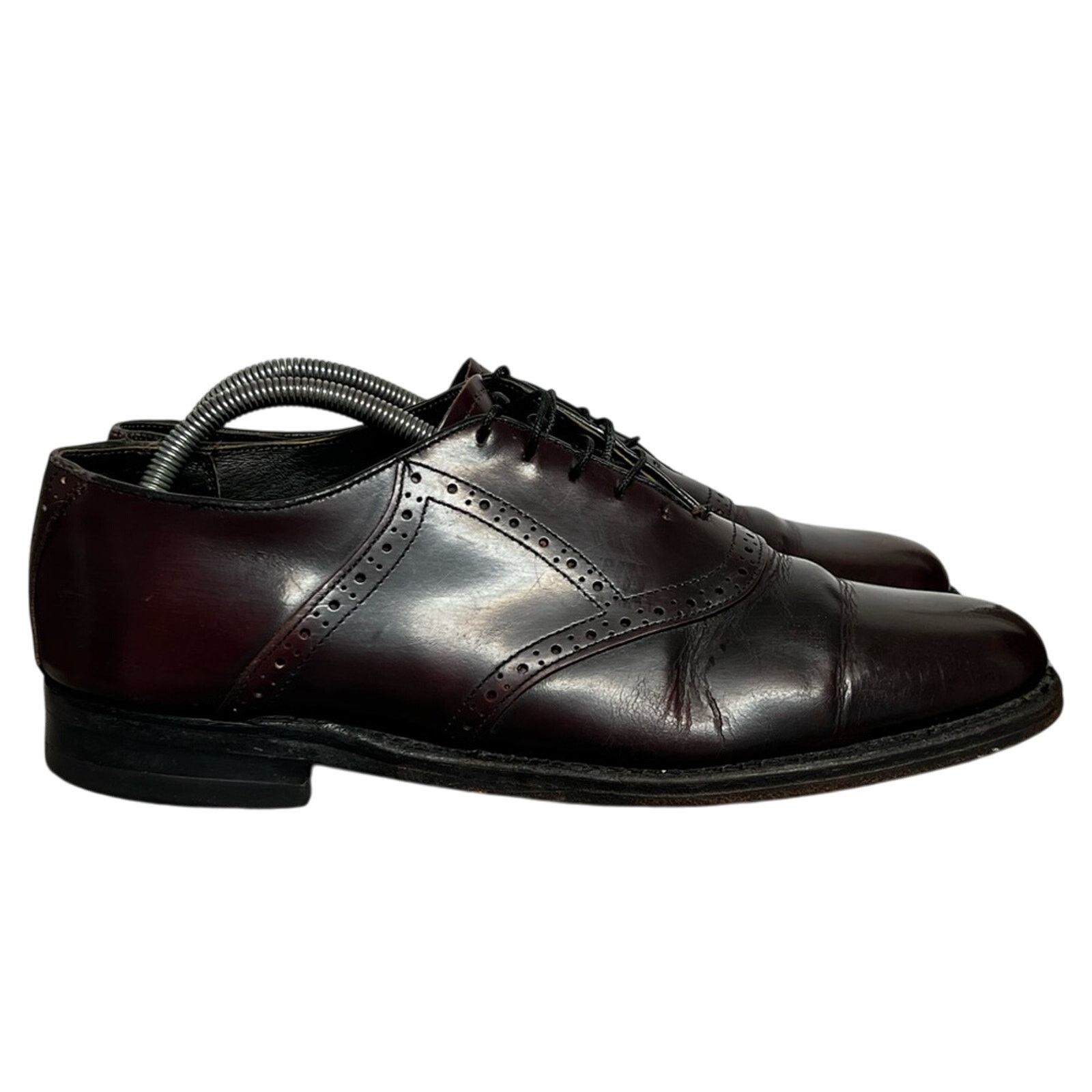 Other MEN VINTAGE BRITISH WALKERS CUSTOM BURGUNDY OXFORD SHOES Size US 9.5 / EU 42-43 - 6 Thumbnail