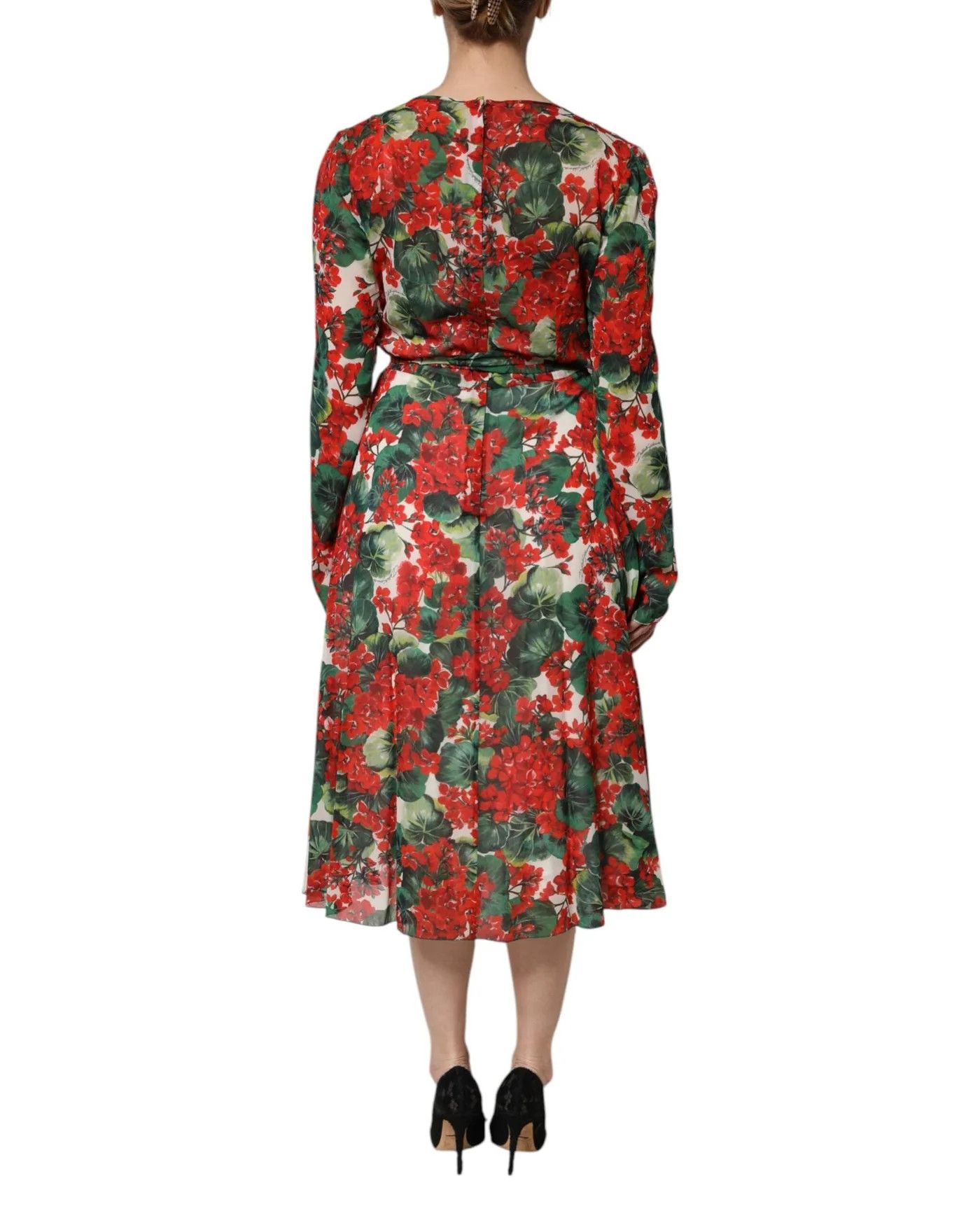 Dolce & Gabbana o1y0825 Midi Dress in Multicolor Size XS / US 0-2 / IT 36-38 - 5 Thumbnail
