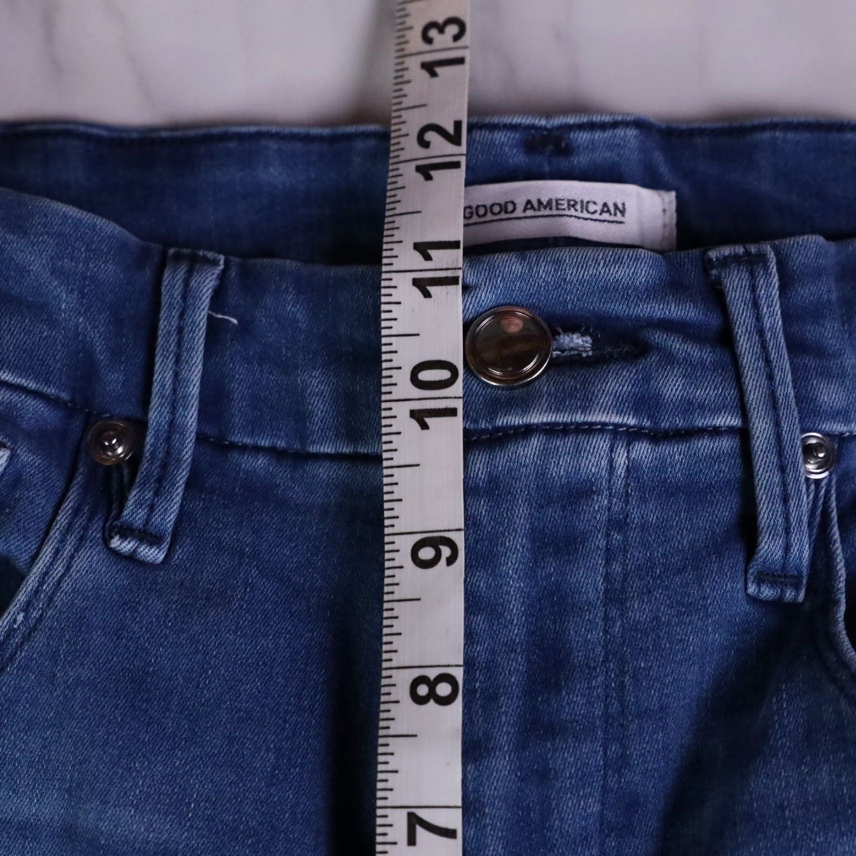 Good American Good American Good Waist Jeans Womens 8/29 Blue Skinny High Waist 5-Pocket Denim Straight Rise N/A Size 30" / US 8 / IT 44 - 6 Thumbnail