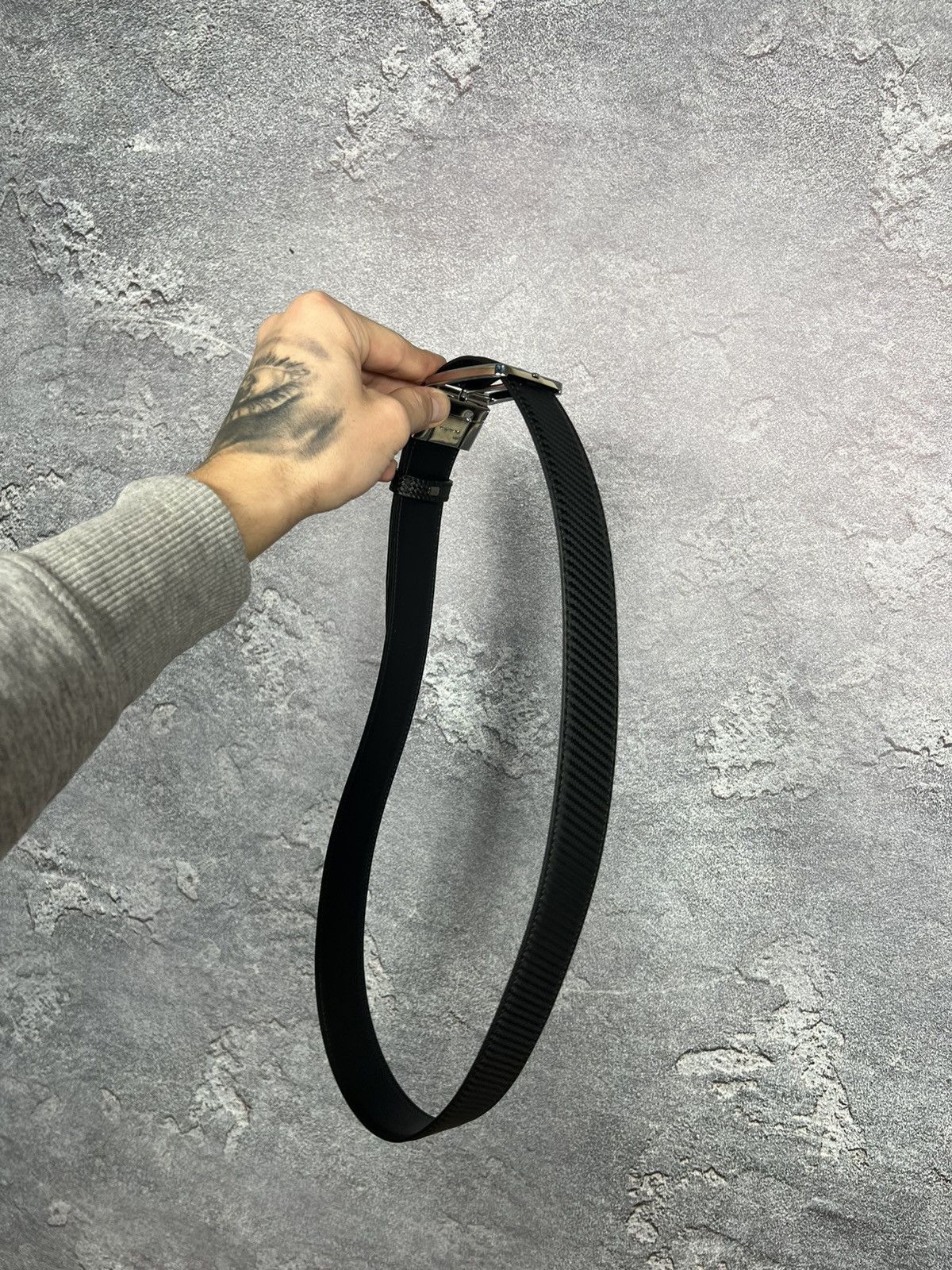 Ermenegildo Zegna Ermenegildo Zegna Leather Belt With Logo One Size Size ONE SIZE - 5 Thumbnail