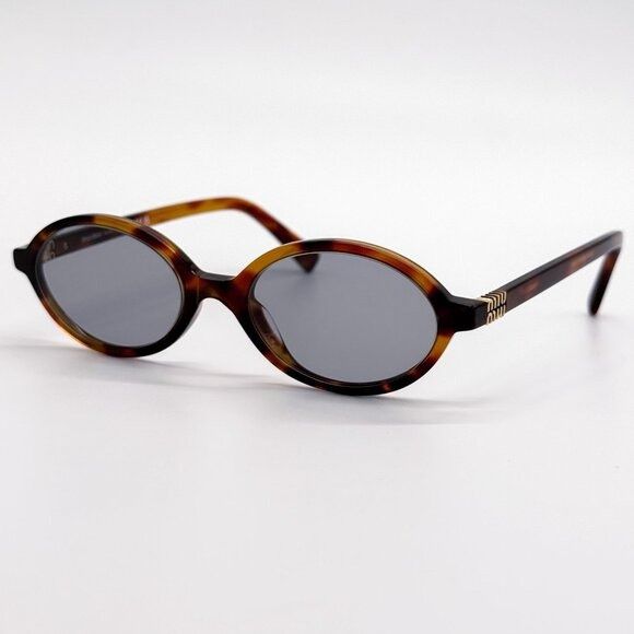 Miu Miu NEW MIU MIU SUNGLASSES MU04ZS 21C40O HAVANA WOMEN MU 04ZS SM Size ONE SIZE - 2 Thumbnail