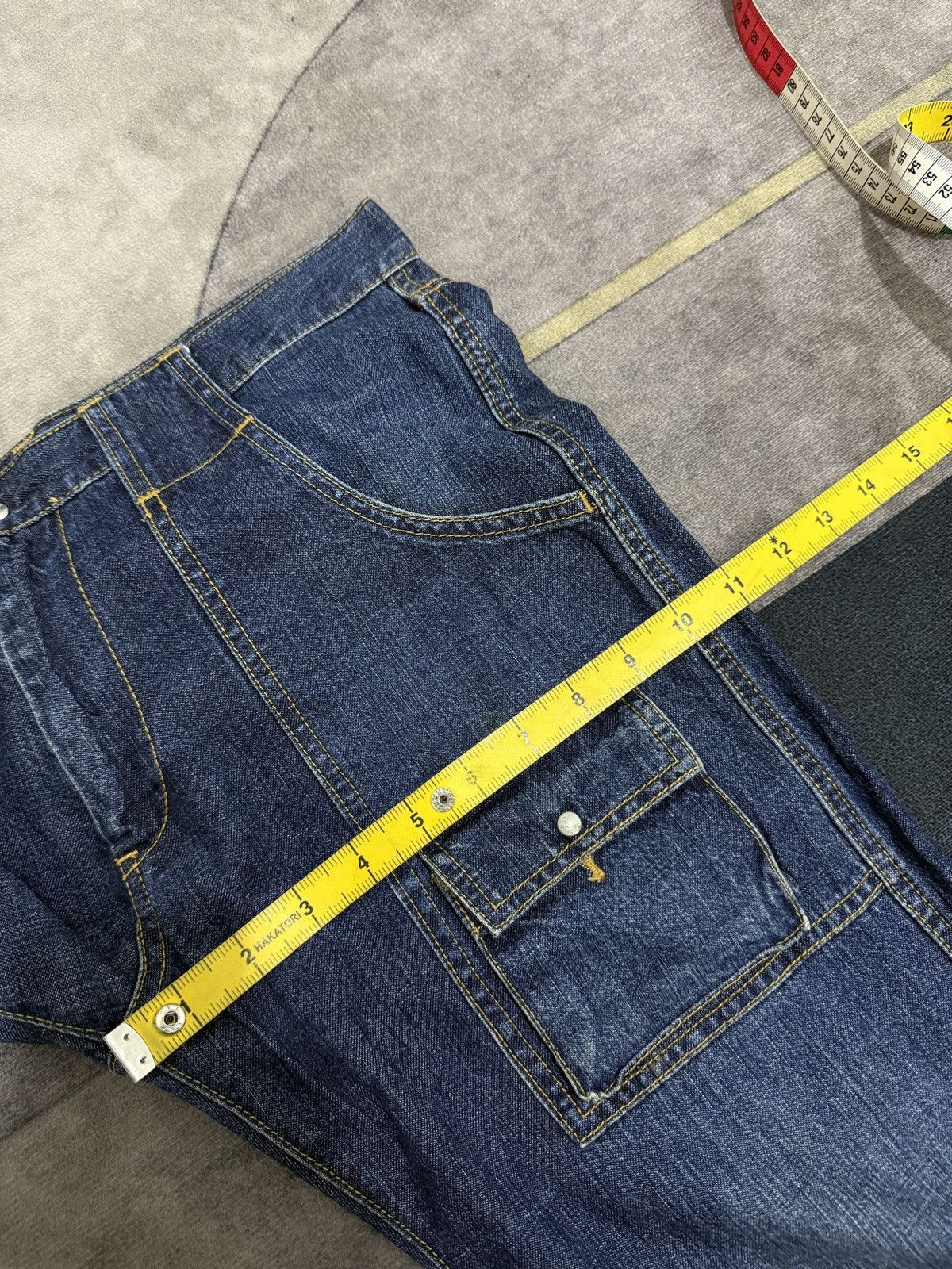 Hysteric Glamour CABANE DE ZUCCA BY ISSEY MIYAKE DENIM PANTS Size US 32 / EU 48 - 11 Thumbnail