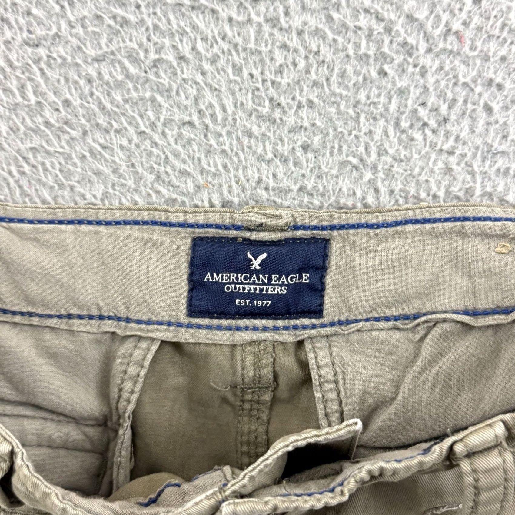 American Eagle Outfitters VINTAGE American Eagle Shorts Mens 32 Cargo Classic Chino 10” Brown Pallet Plaid Outdoor Workwear Shorts Mens Size US 32 / EU 48 - 5 Thumbnail