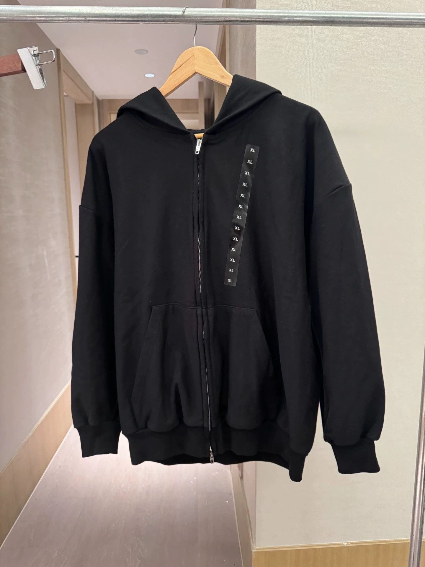 Balenciaga BALENCIAGA 22FW Runway zip-up hoodie black S Size S / US 4 / IT 40 - 1 Thumbnail