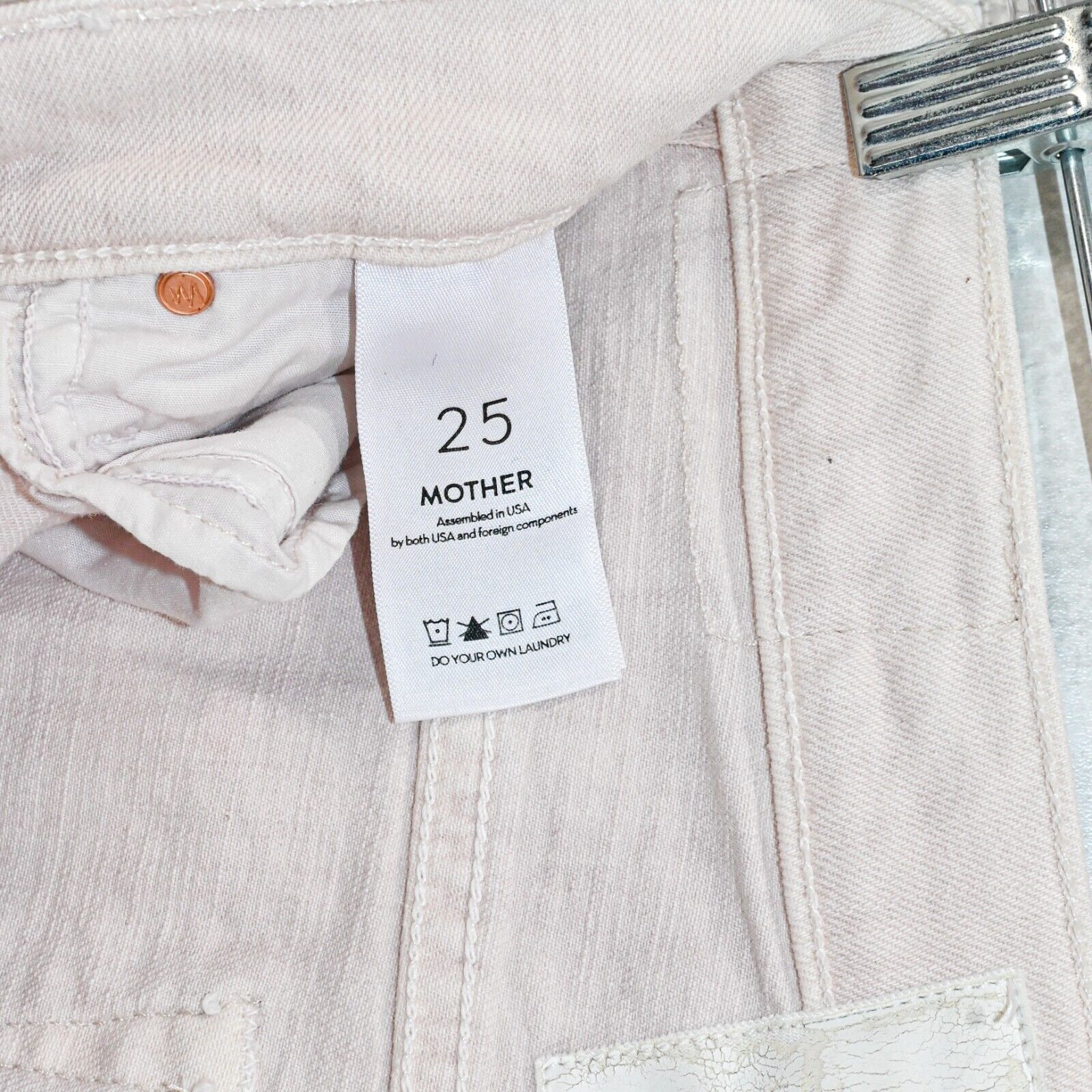 MOTHER MOTHER Superior Denim High Waisted Rascal Ankle Jeans Pink Size 25" / US 0 / IT 36 - 8 Thumbnail