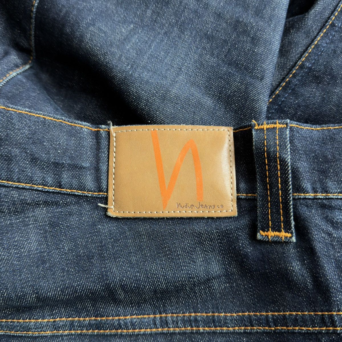 Nudie Jeans Tape Ted Organic 16 Dips Dry Indigo Stretch Denim Jeans Size US 34 / EU 50 - 5 Thumbnail
