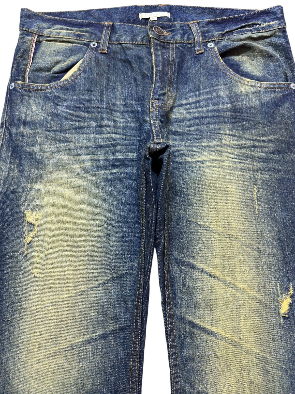 Kapital Vintage IMP Mudwasj Scratch Marks Denim Size US 34 / EU 50 - 2 Thumbnail
