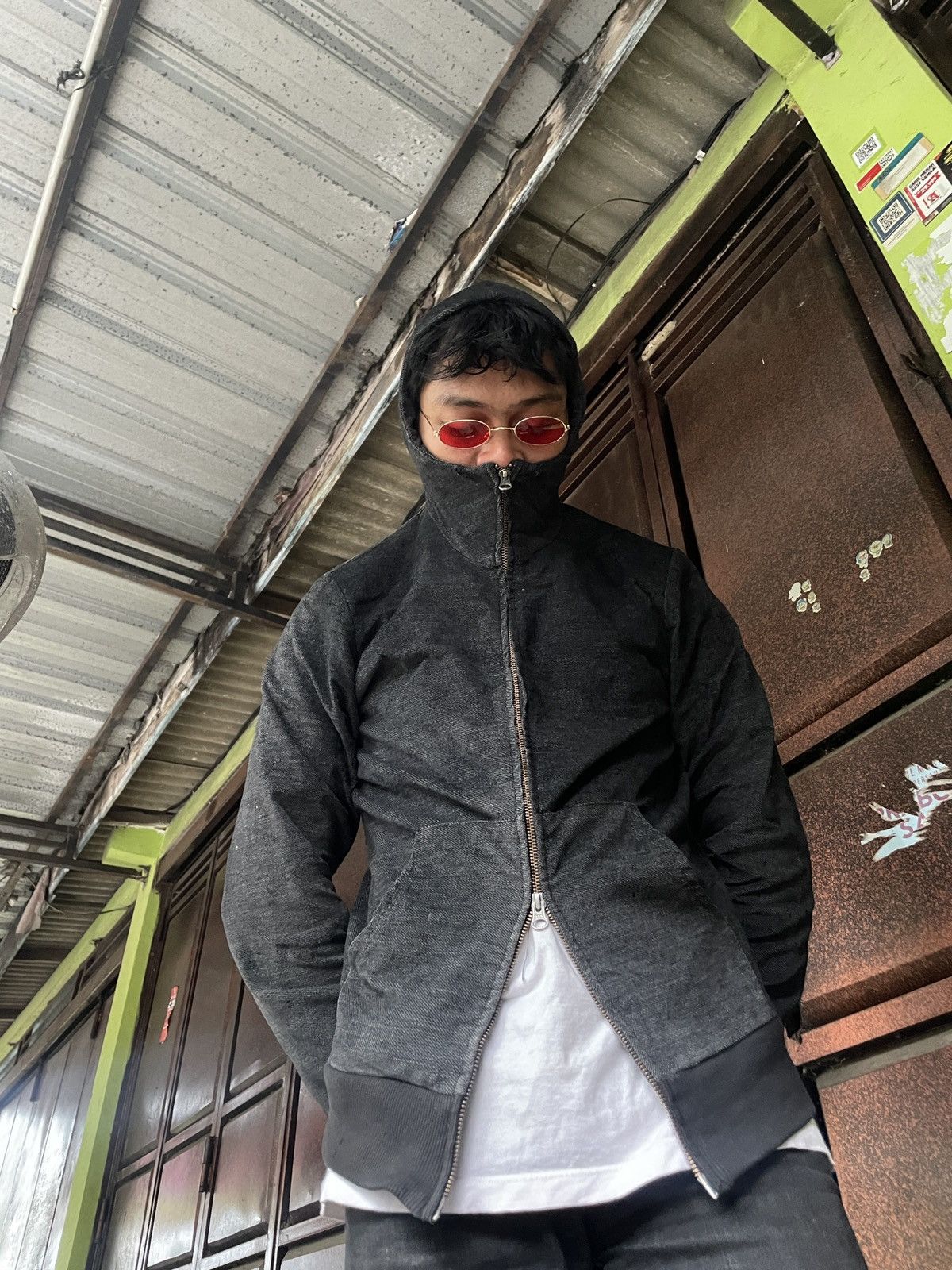 Japanese Brand 2000’s Liss - Denim Zip Hood Jacket Size US M / EU 48-50 / 2 - 11 Thumbnail