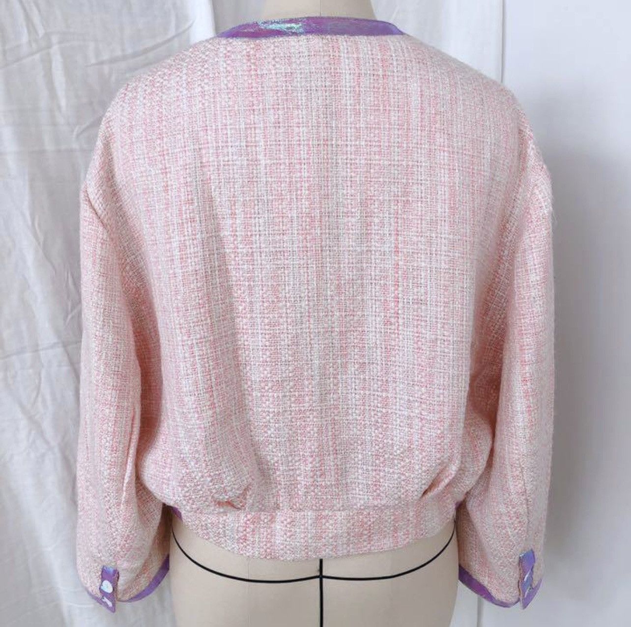 KTZ KTZ Kokon To Zai Pink tweed Bomber Jacket 2014 Cruise Size M / US 6-8 / IT 42-44 - 2 Thumbnail