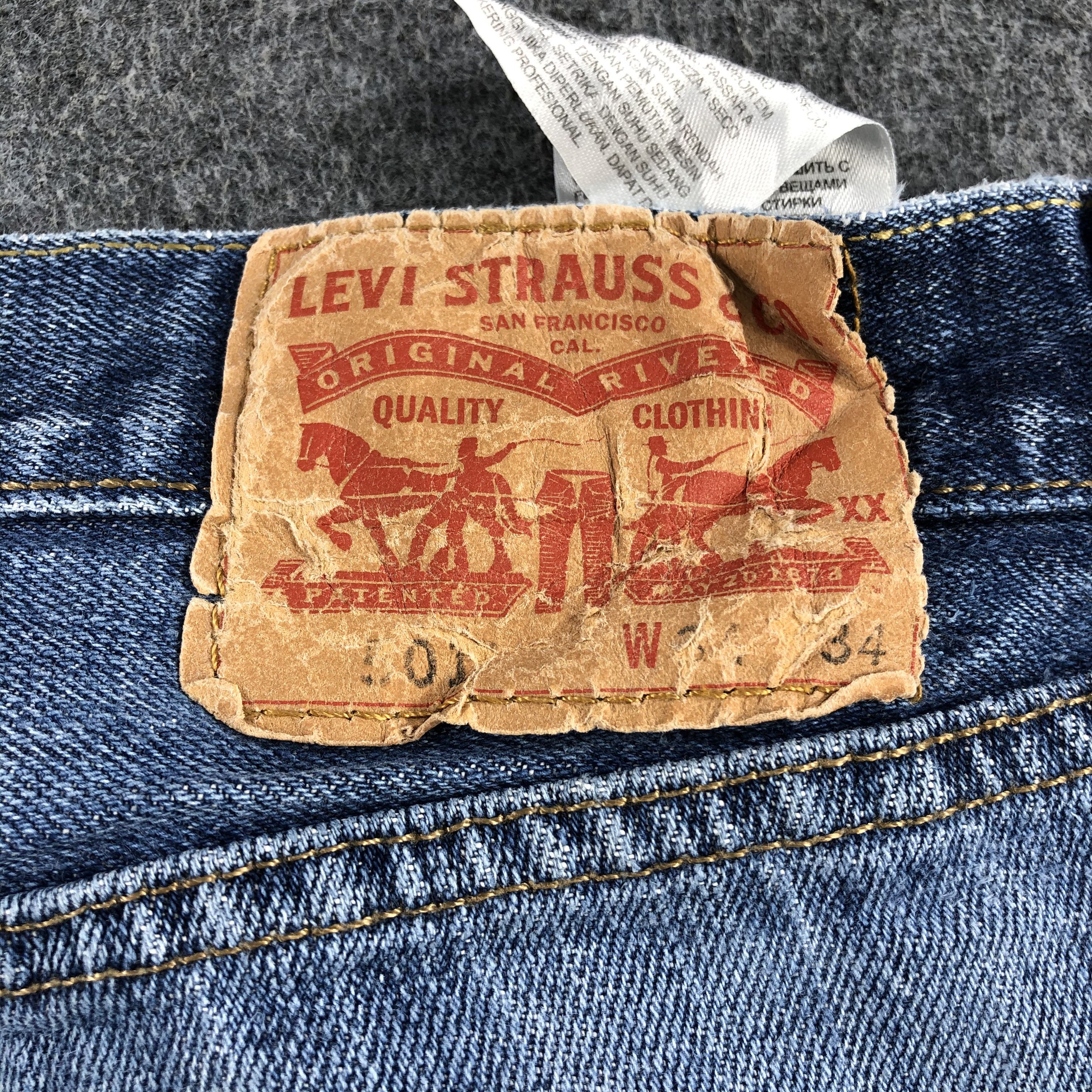 Levi's Vintage Blue Wash Levis 501 Jeans-J2208 Size US 33 - 5 Thumbnail
