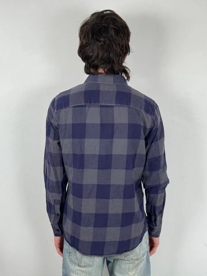 Givenchy Givenchy Grey & Navy Classy Checkered Shirt Size US S / EU 44-46 / 1 - 2 Thumbnail