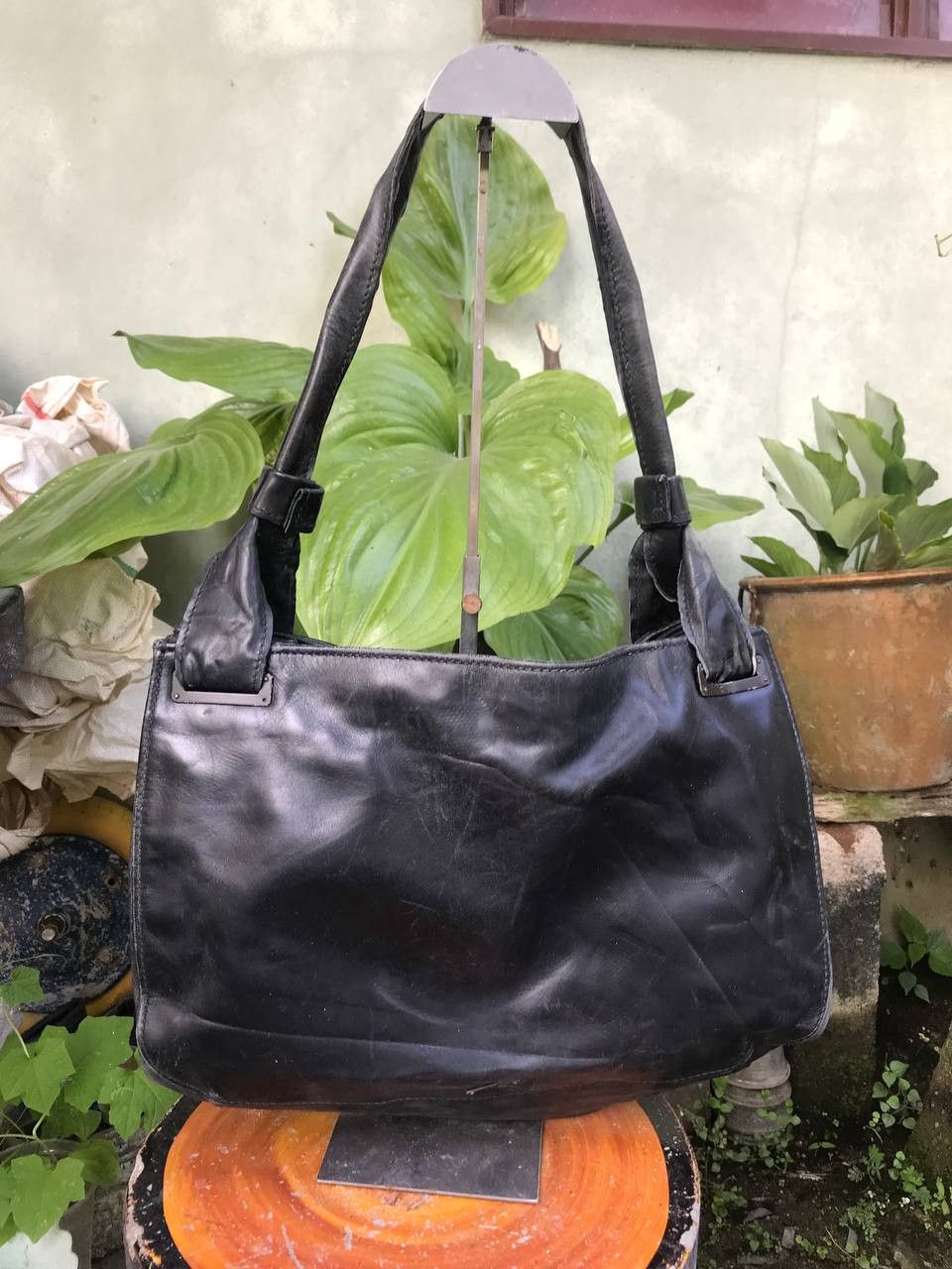 Gucci × Leather × Vintage Authentic Vintage Gucci Black Lampo Zipper Size ONE SIZE - 2 Thumbnail