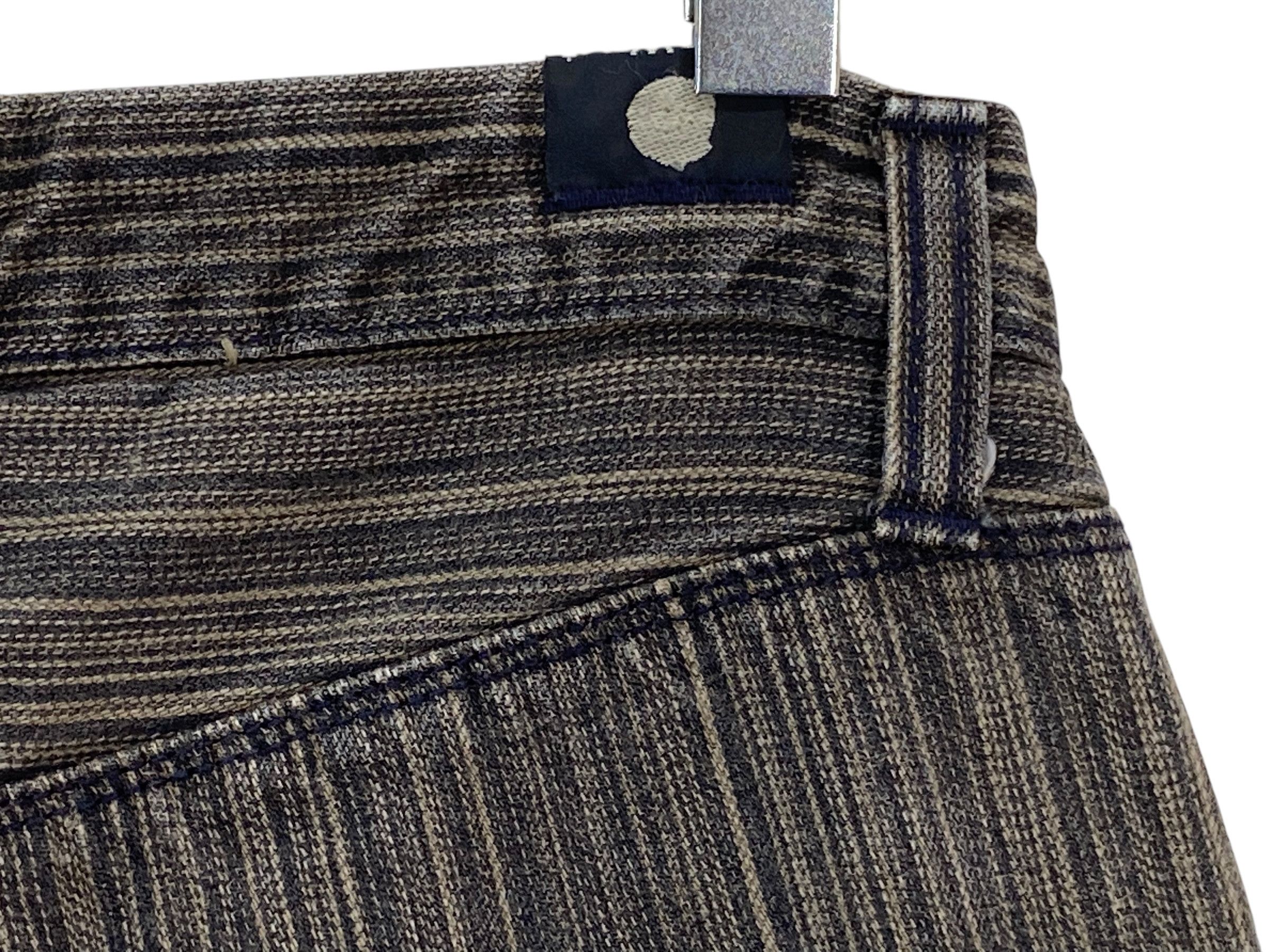 Japanese Brand Blueway Jeans Stripes Hickory Jeans Size US 28 / EU 44 - 10 Thumbnail