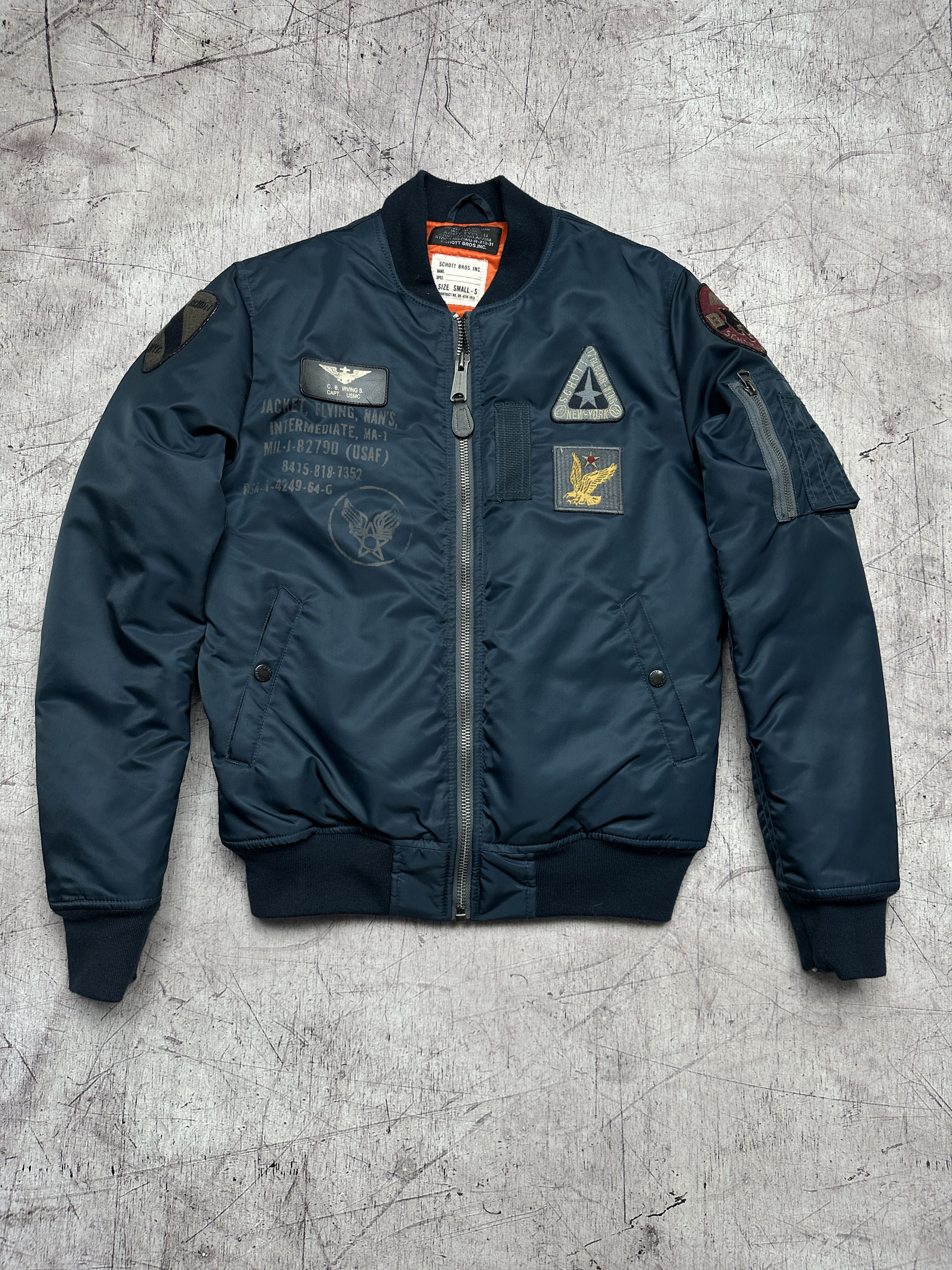 Schott Vintage Mens Ma1 Bomber Jacket