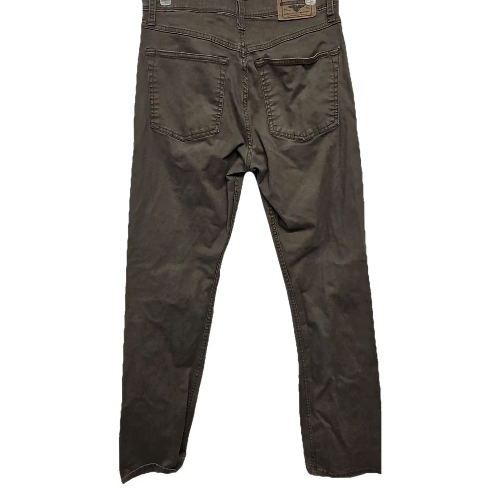 Wrangler Wrangler Jeans Straight Regular Men 28X28 Olive Brown Stretch Denim Cotton Mid Rise Black? Size US 28 / EU 44 - 5 Thumbnail