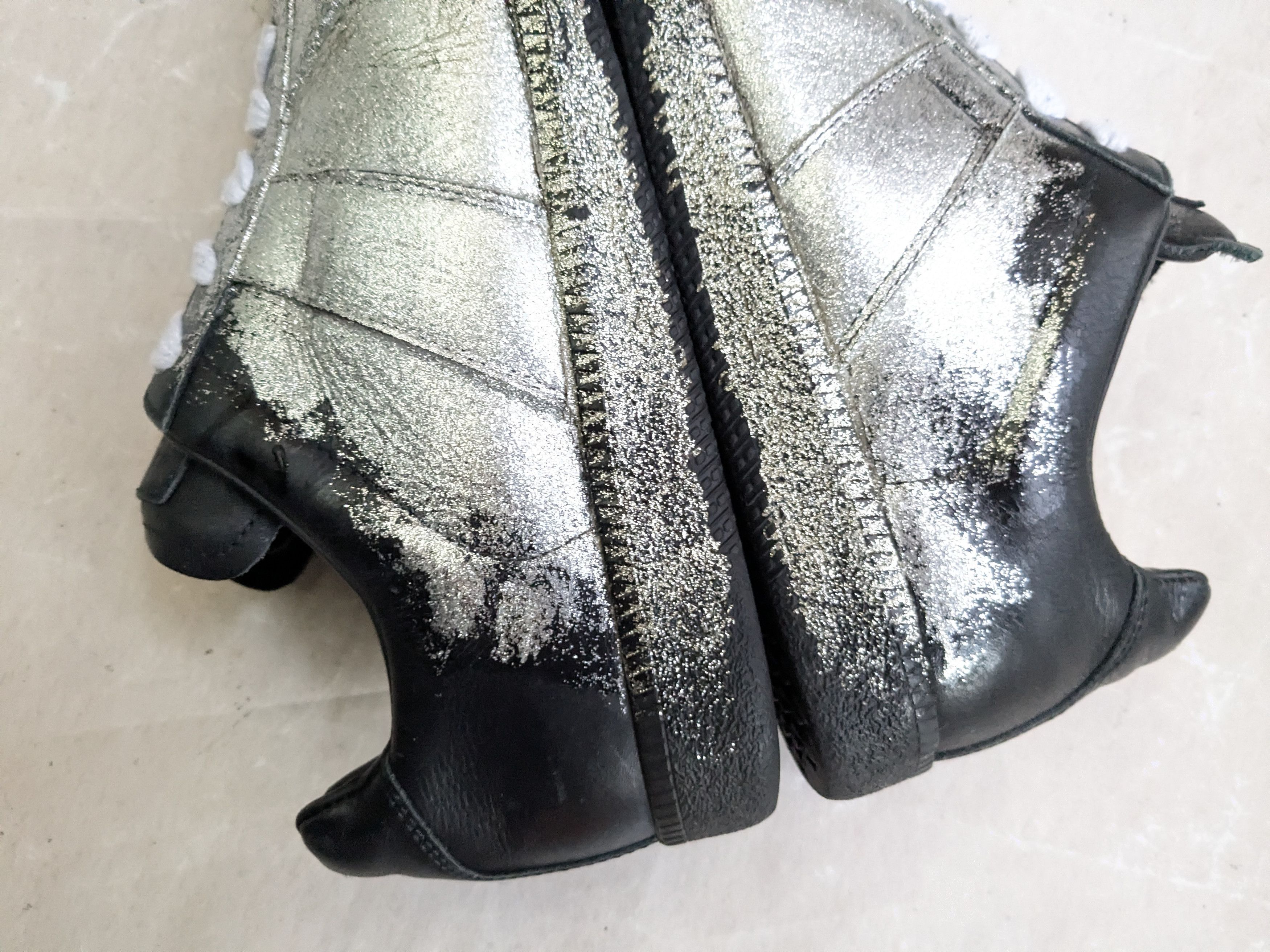 Maison Margiela Maison Margiela Replica GAT Black Silver 8 41 Leather Size US 8 / EU 41 - 10 Thumbnail