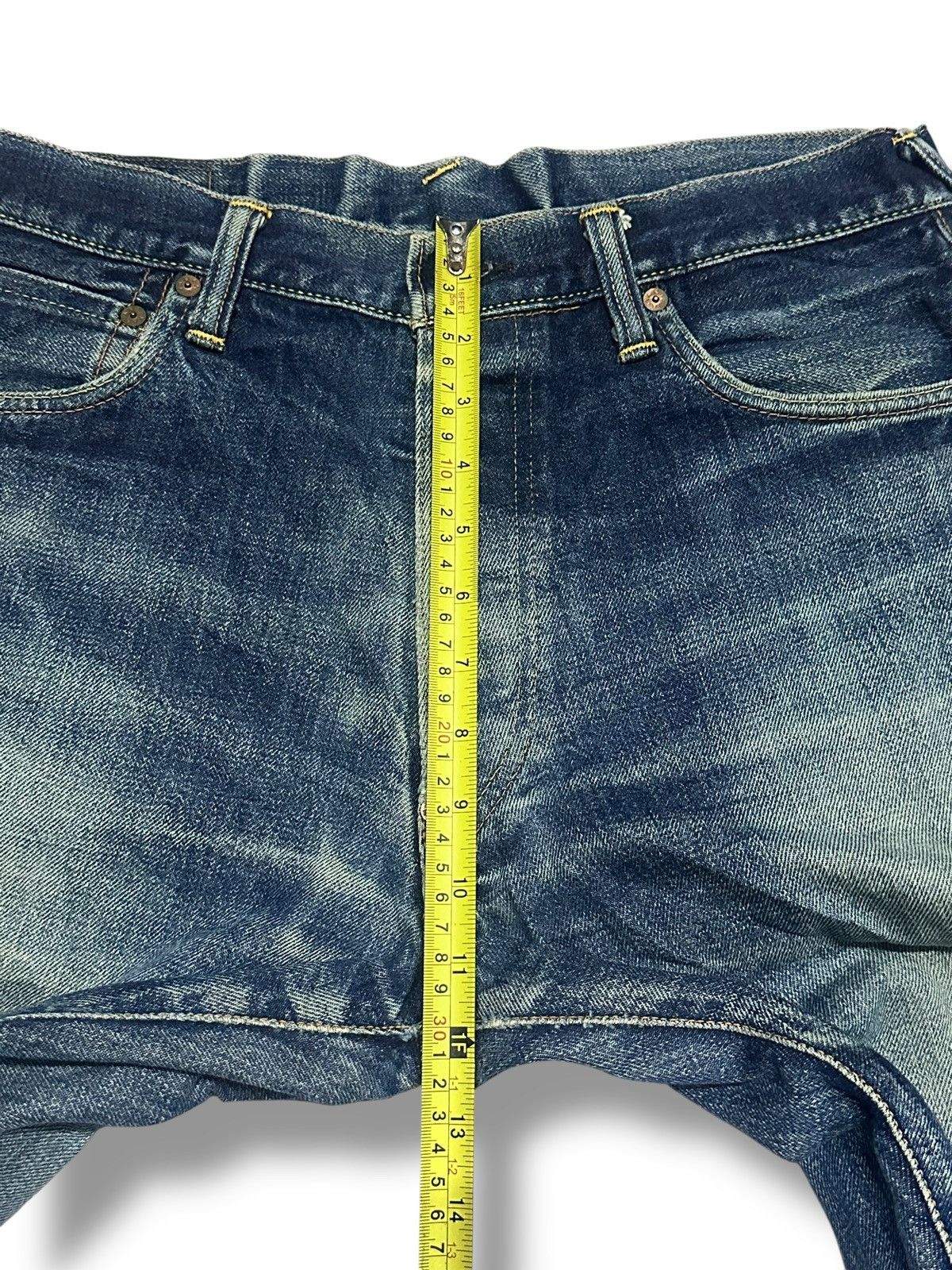 Evisu Vintage Evisu No2 Lot 2000 Selvedged Distressed Faded Wash Size US 32 / EU 48 - 19 Thumbnail
