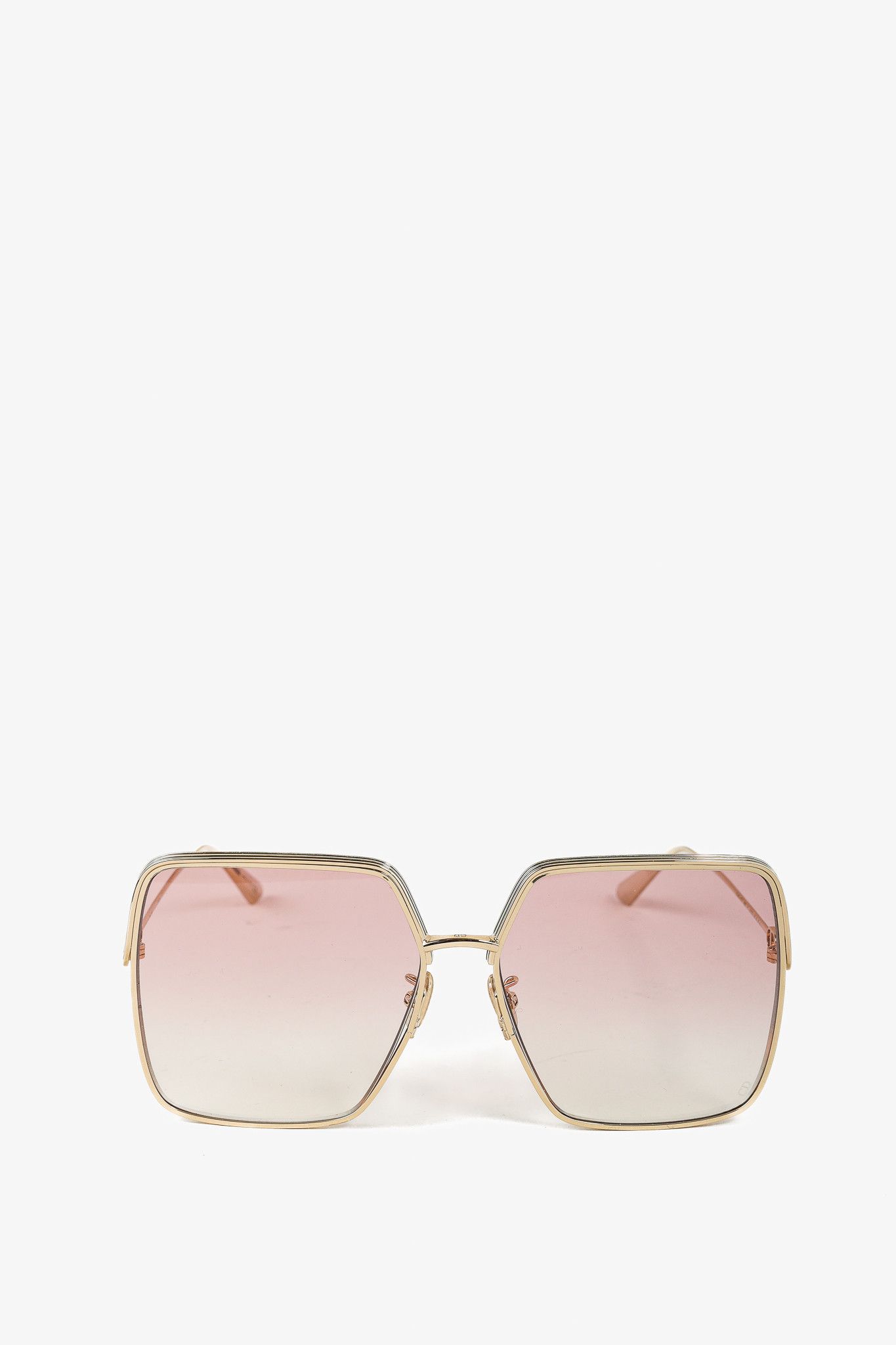Dior Christian Dior EverDior S1U Gold-Tone Square Sunglasses Size ONE SIZE - 2 Thumbnail